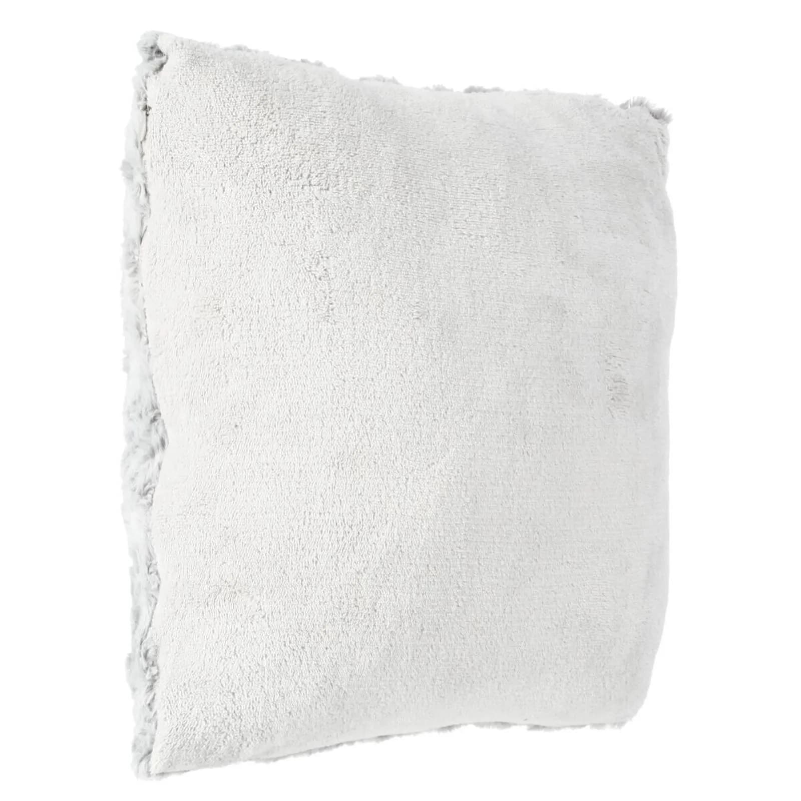Cuscino 45x45 cm in tessuto bouclé grigio