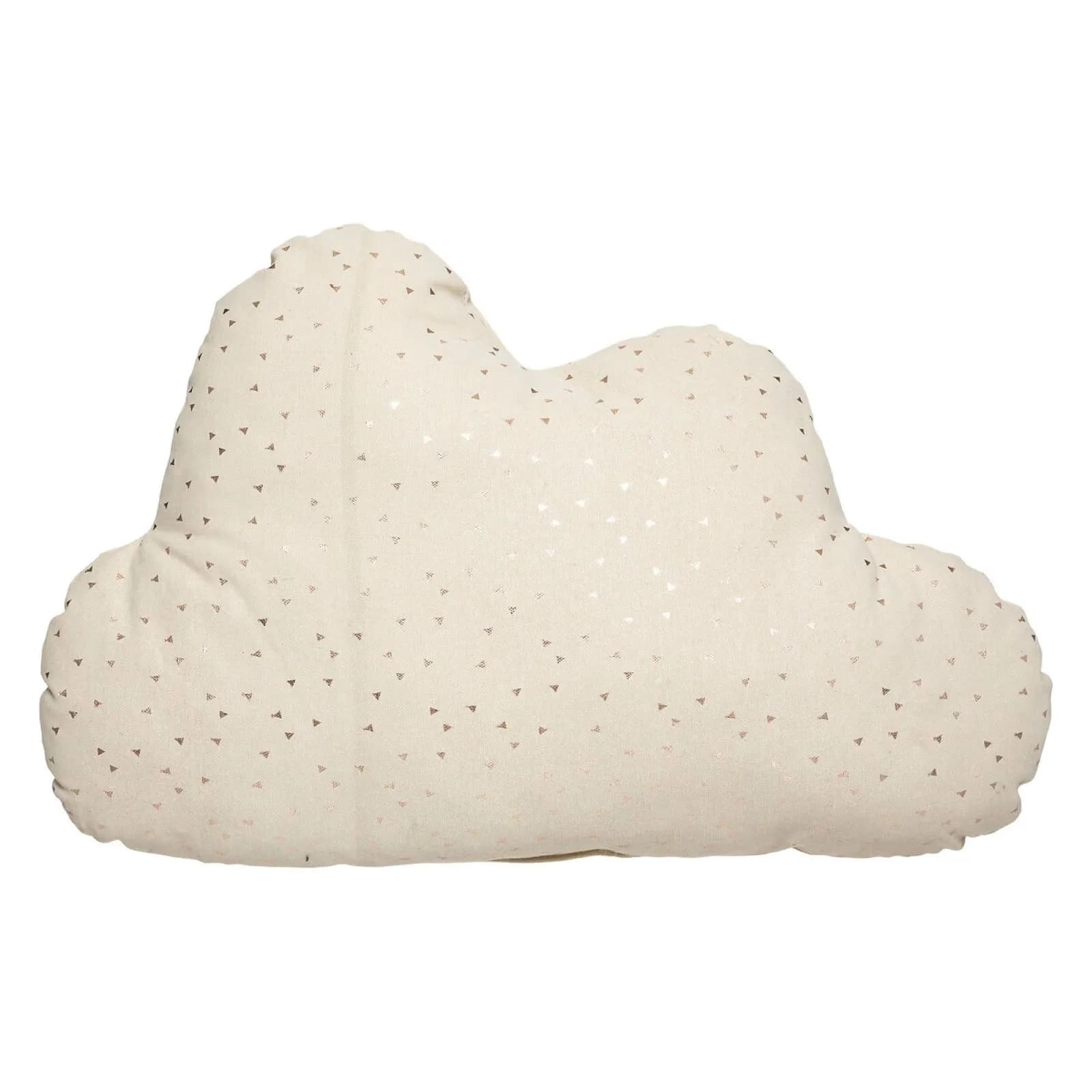 Cuscino in cotone a forma di nuvola beige - Kids