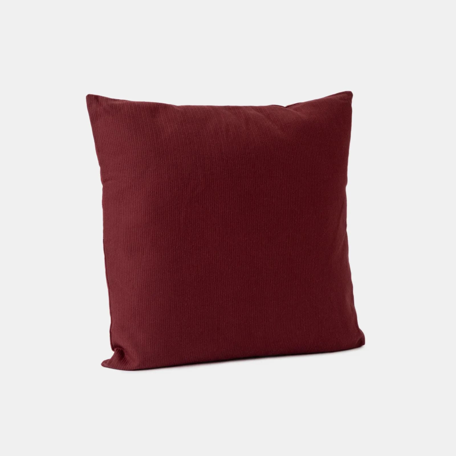 Cuscino sfoderabile 45x45 cm bordeaux in velluto a costine