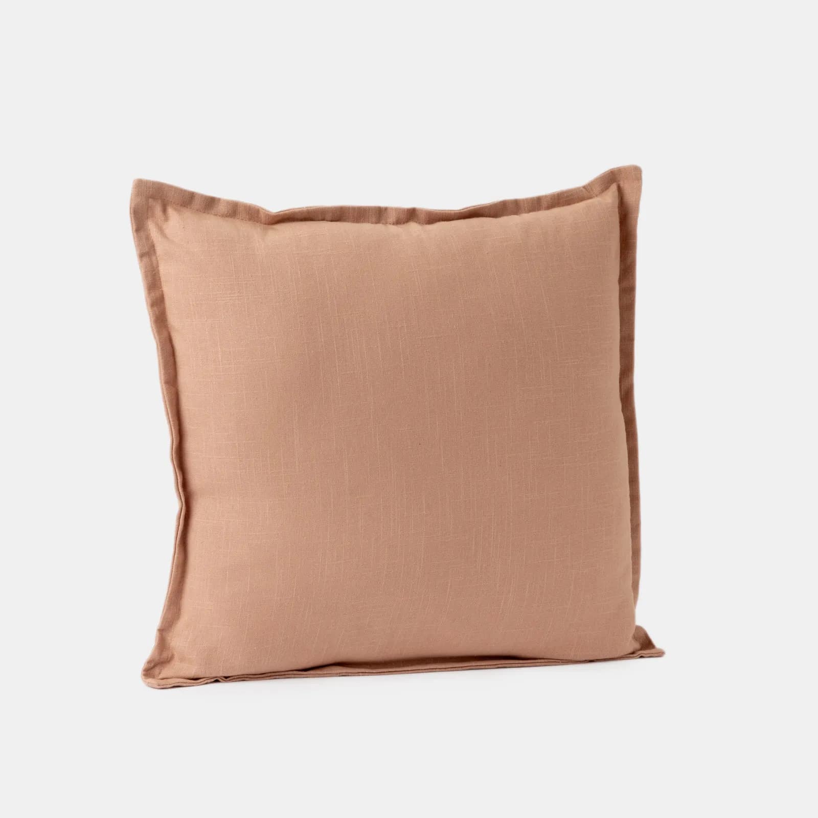 Cuscino sfoderabile 45x45 cm rosa cipria in lino batista e cotone