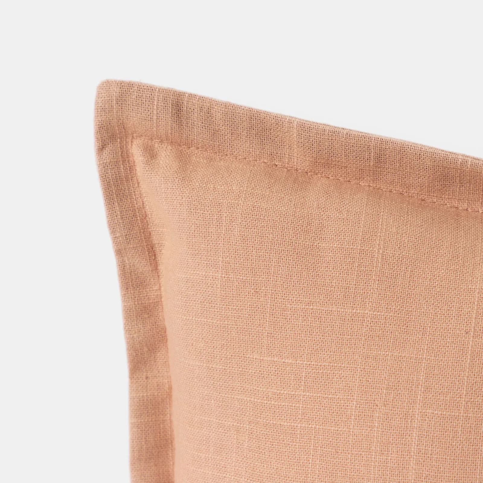 Cuscino sfoderabile 45x45 cm rosa cipria in lino batista e cotone