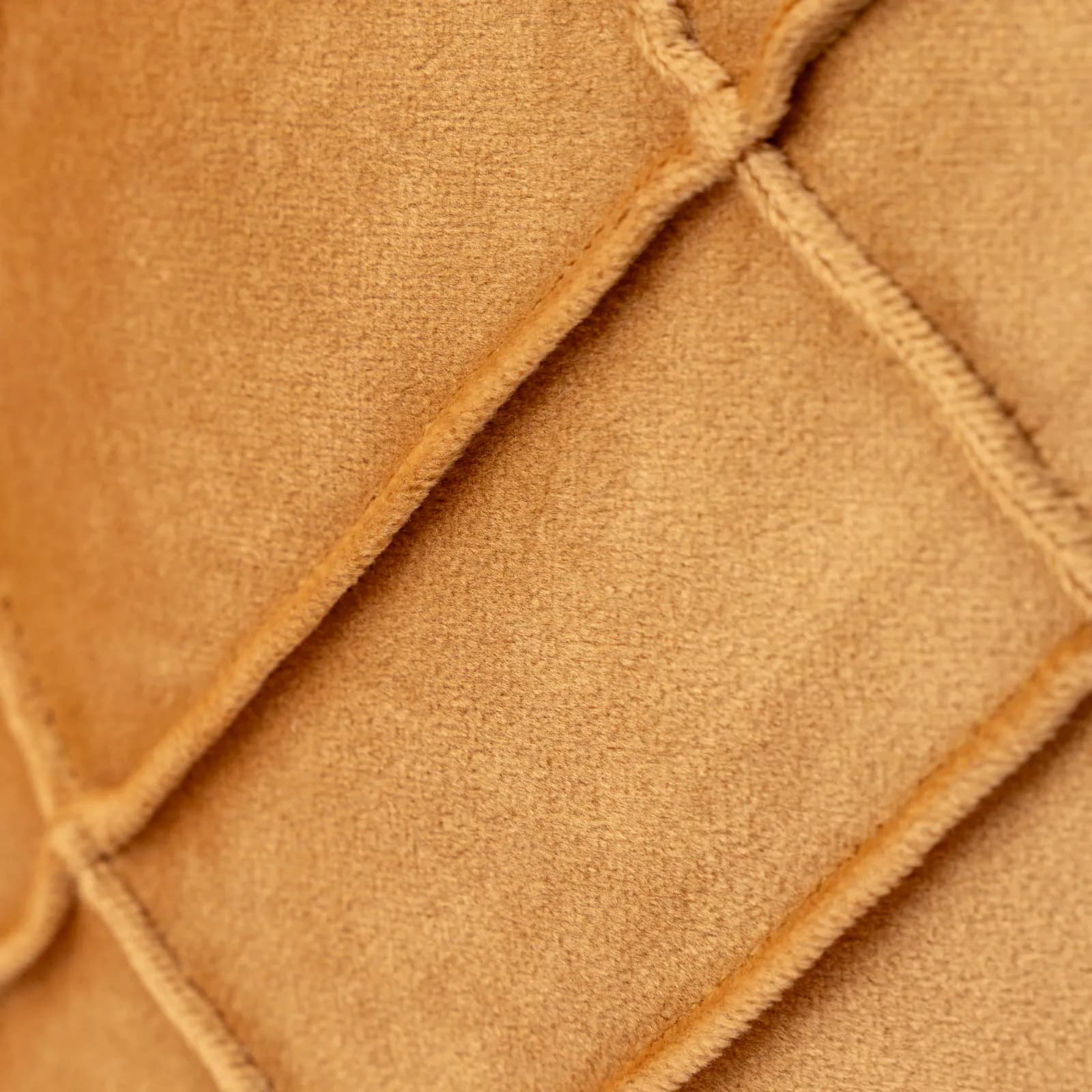 Cuscino sfoderabile 45x45 cm senape in velluto con decoro