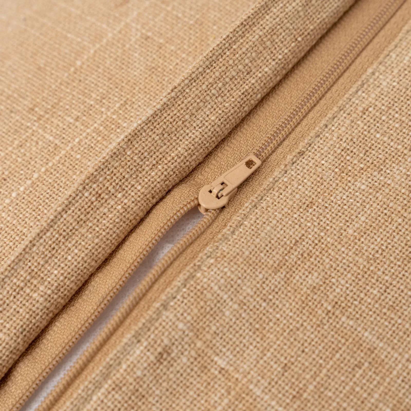 Cuscino sfoderabile 45x45 cm naturale e cacao in juta e cotone