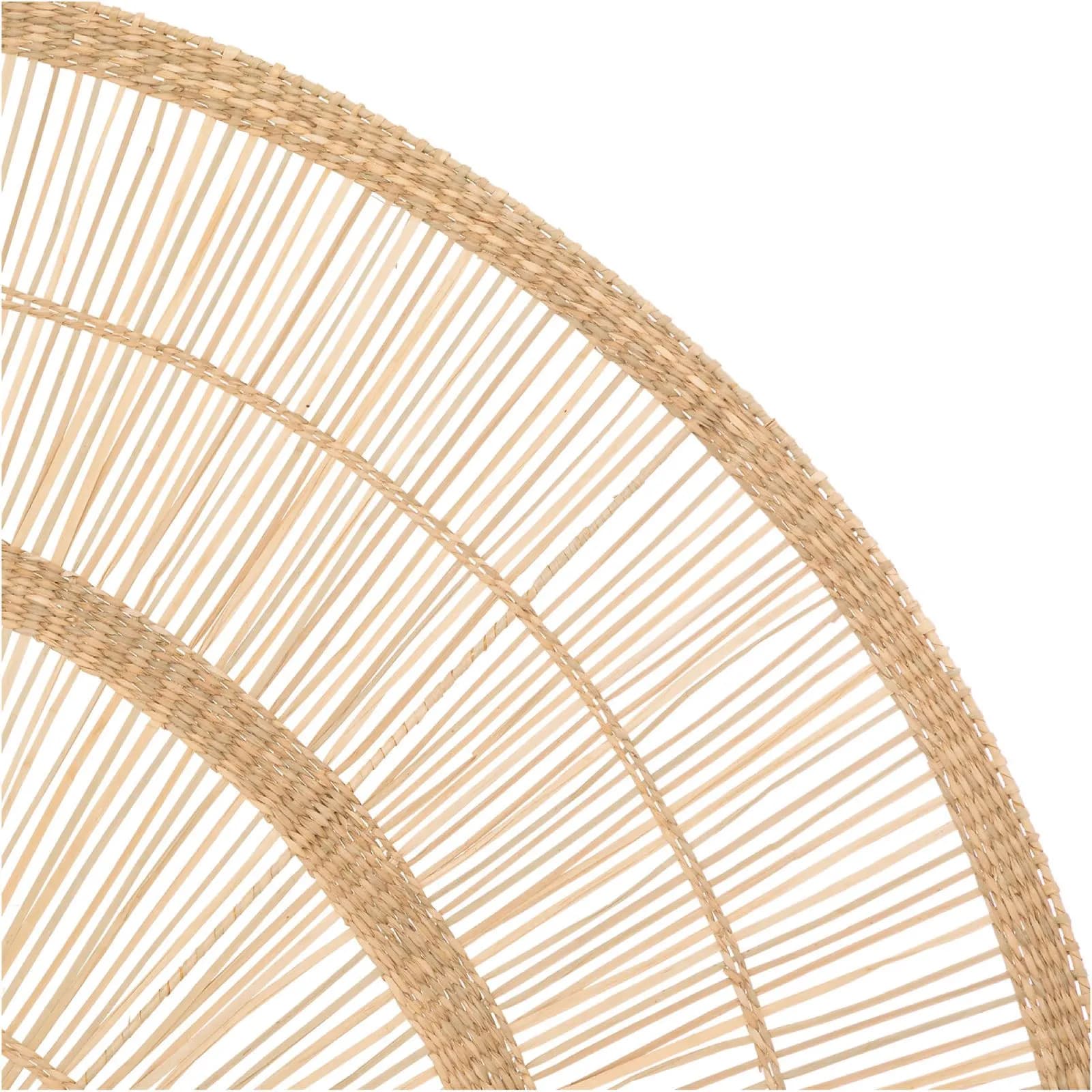 Decorazione da parete 160x90h cm in rattan naturale