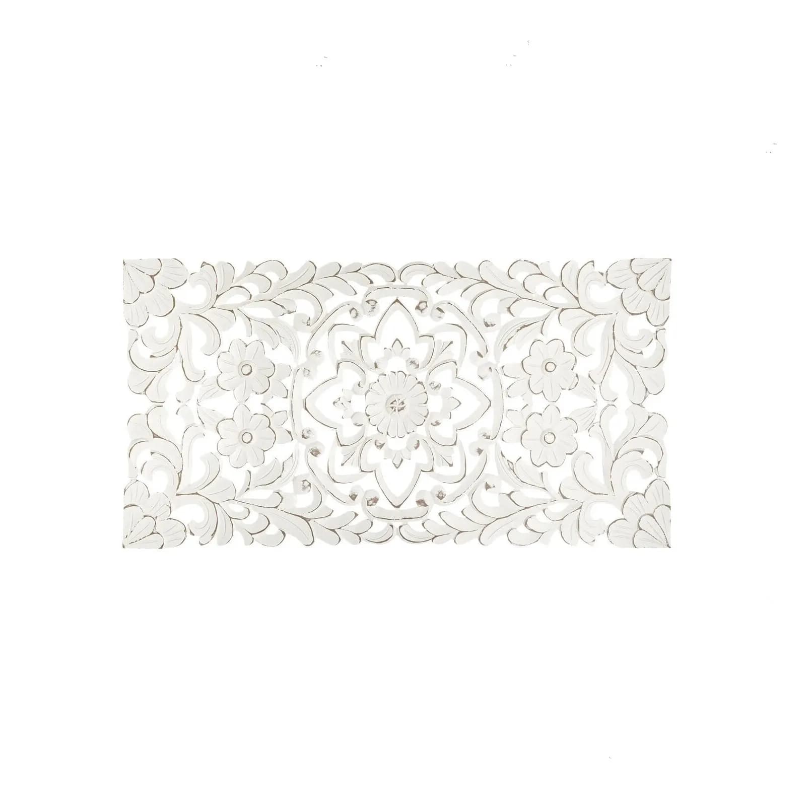 Decorazione da parete 45x85 cm reversibile in legno bianco