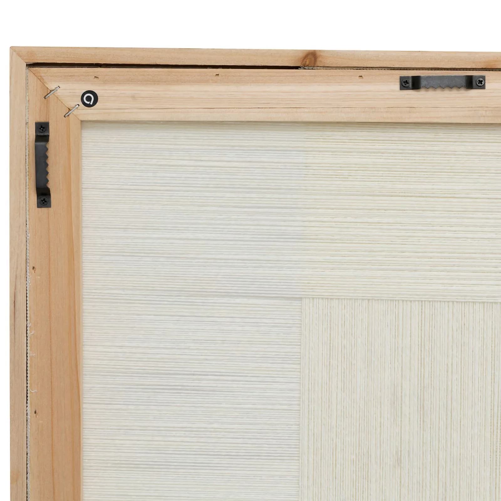 Decorazione da parete 50x70 cm reversibile in tessuto bianco