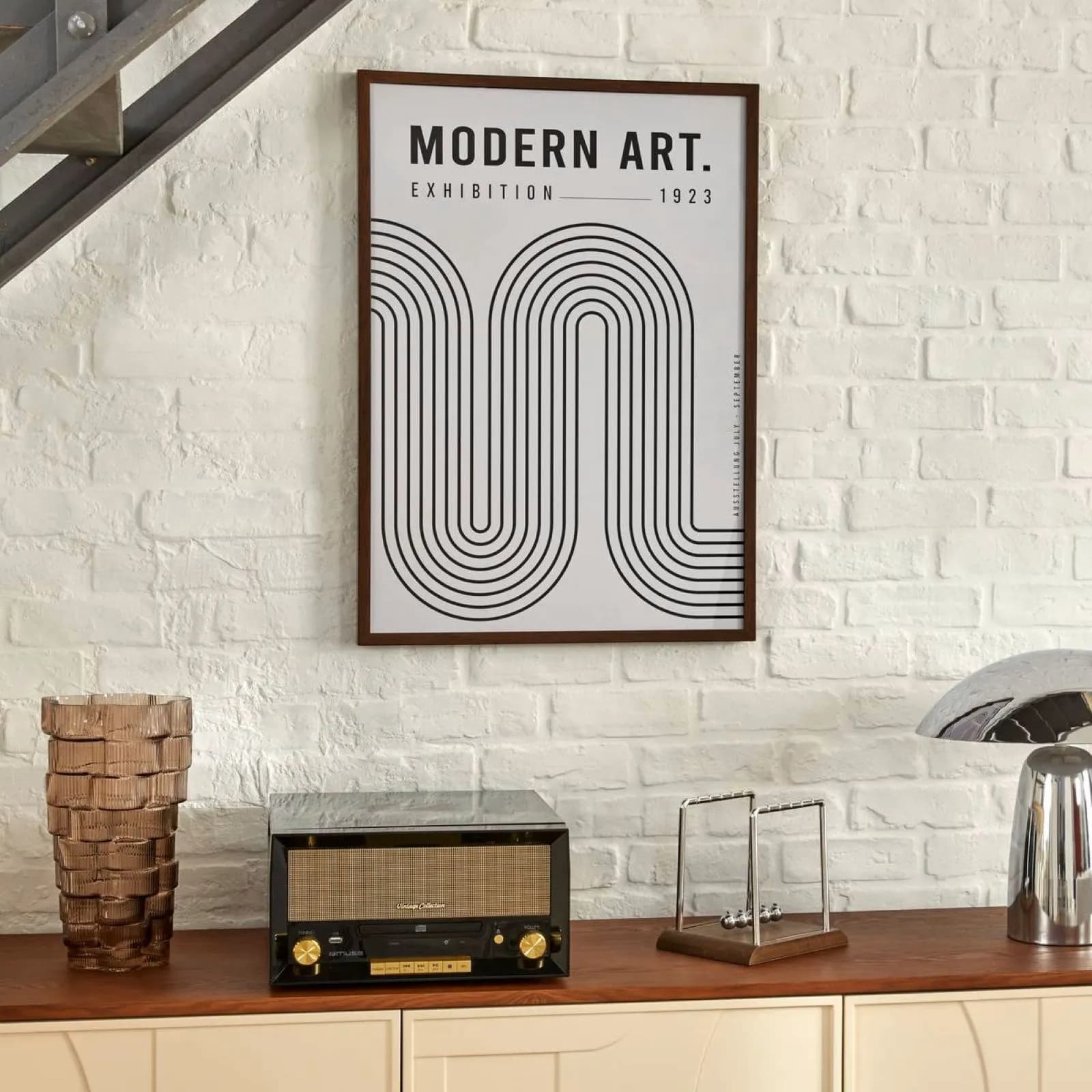 Decorazione da parete 50x70h cm tela stampa bianco e nero