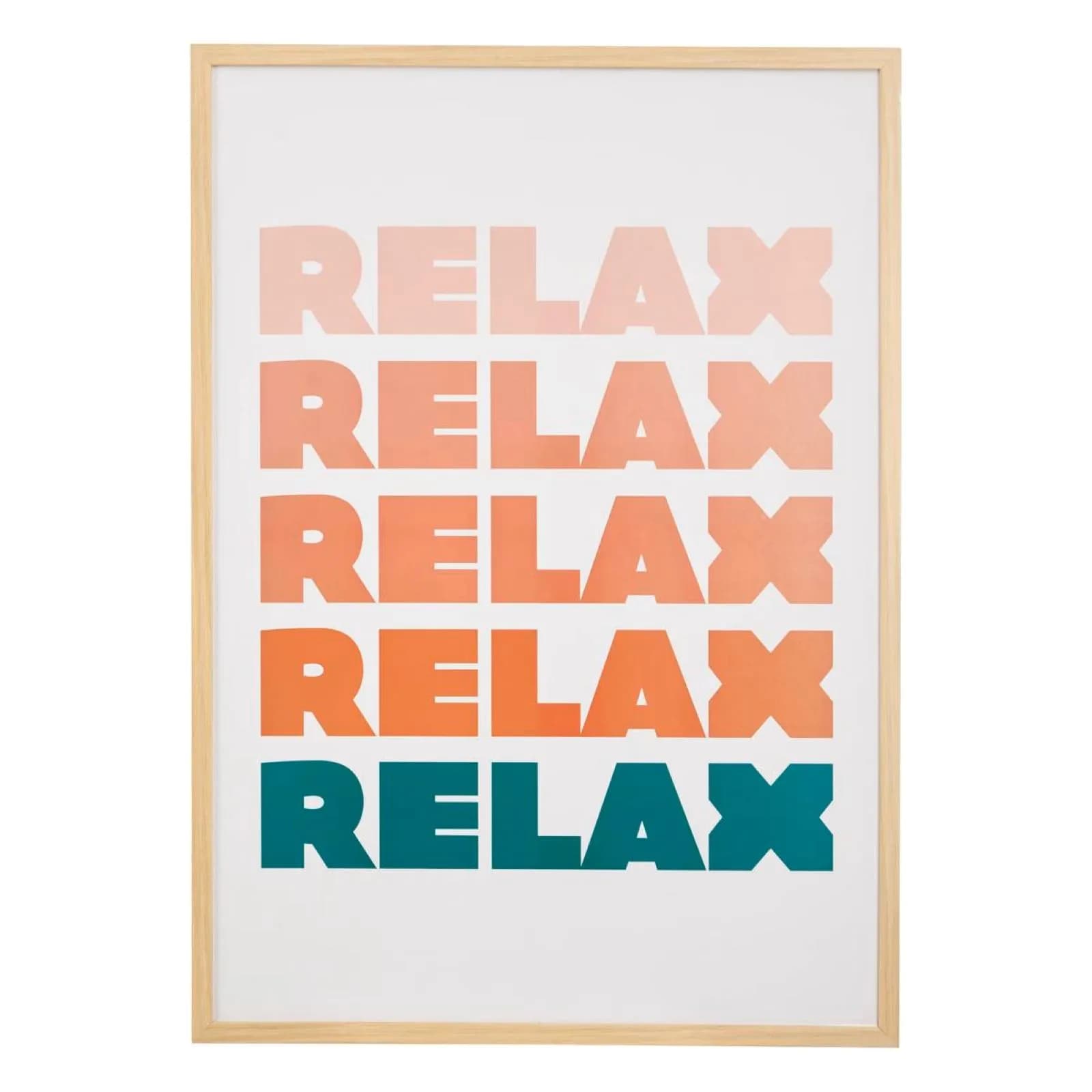 Decorazione da parete 50x70h cm tela stampa blu e rosa