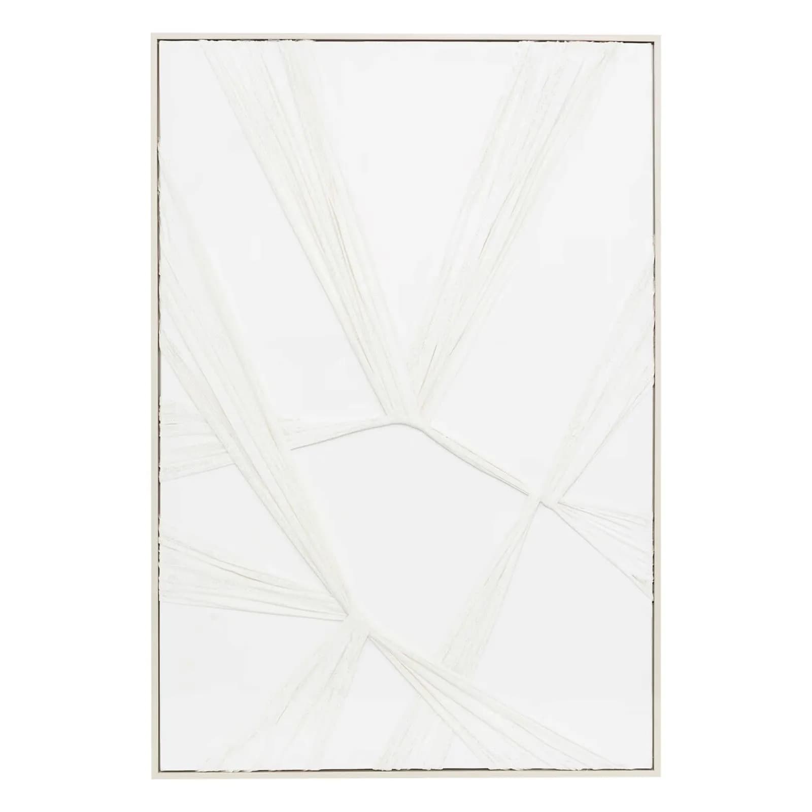 Decorazione da parete 62x92h cm reversibile in rilievo bianco