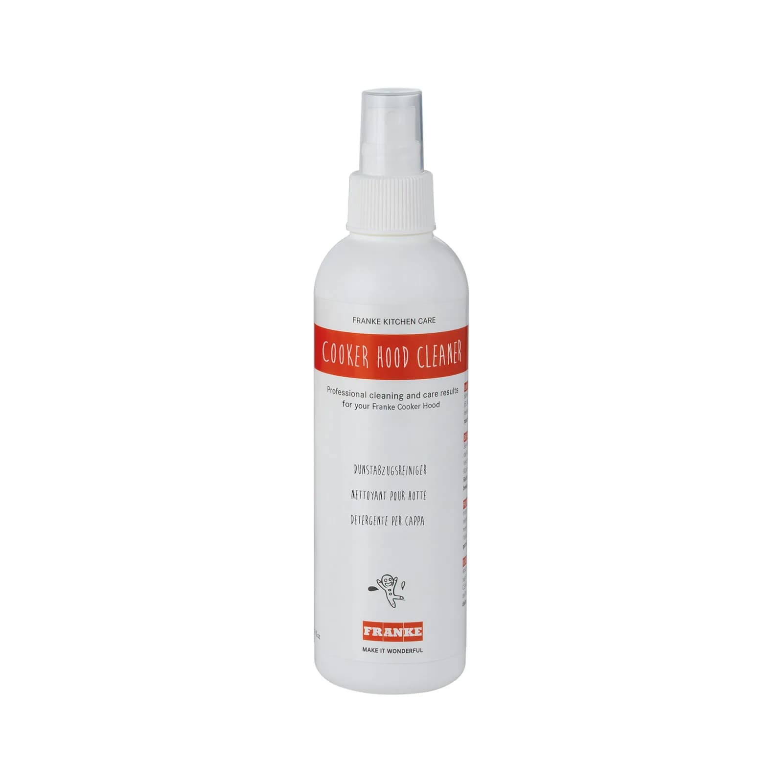 Detergente spray Franke per la pulizia della cappa confezione da 250 ml