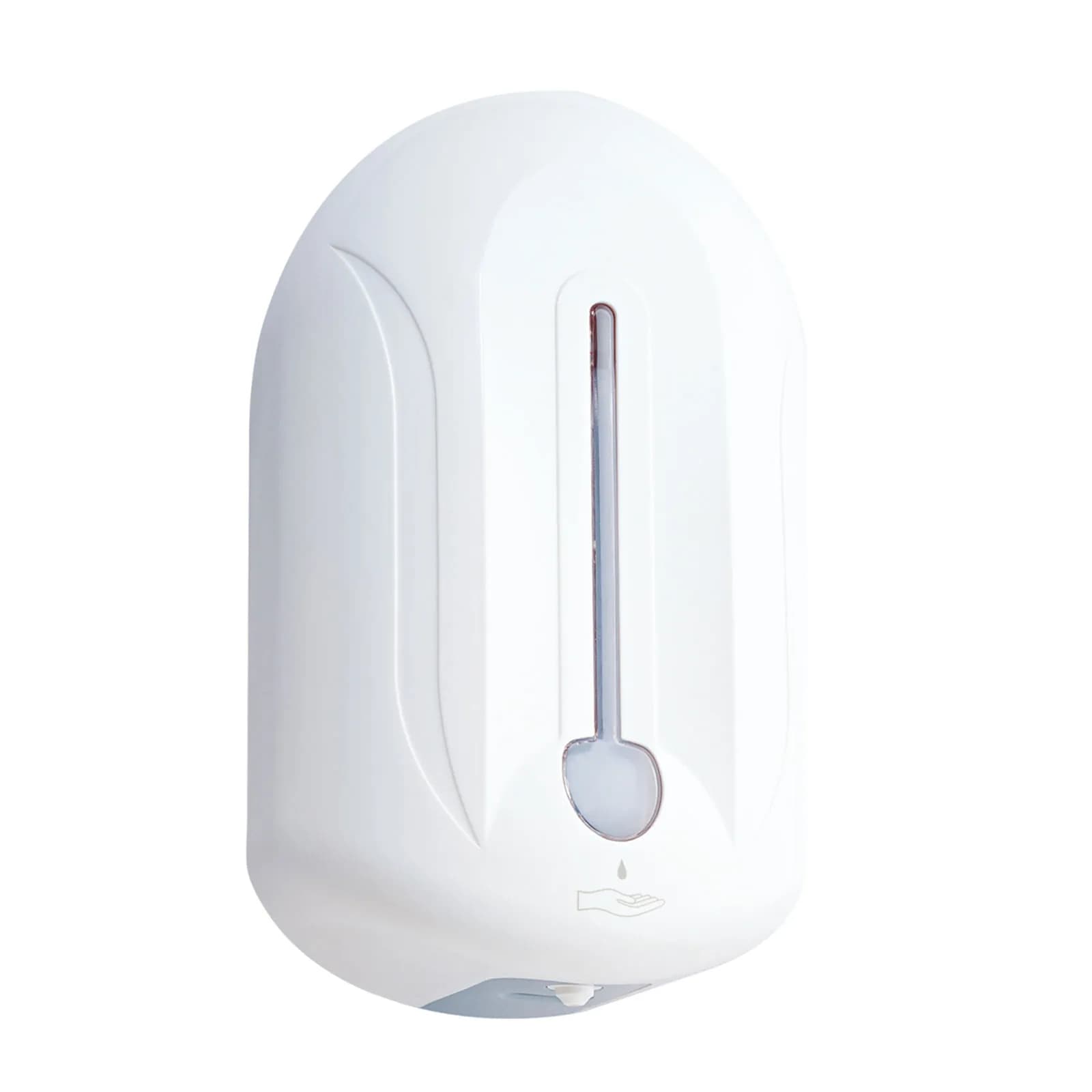 Dispenser automatico per spray igienizzante da 1100 ml da parete bianco