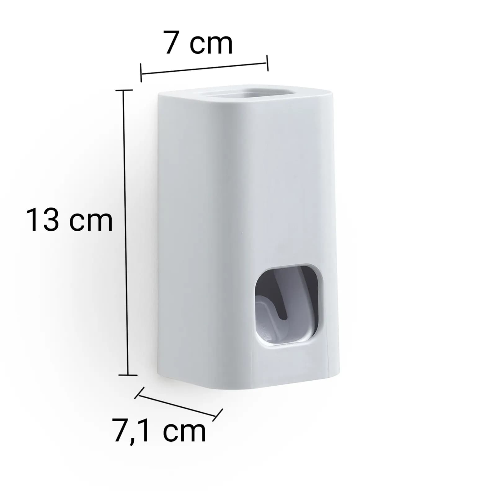 Dispenser per dentifricio in resina bianco opaco - Seventy di Gedy