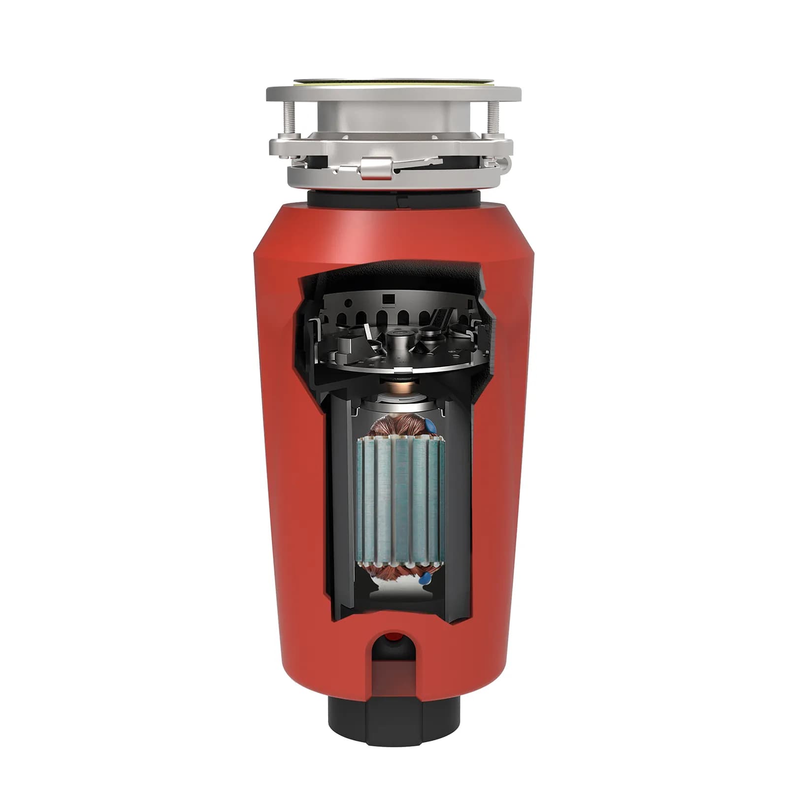 Dissipatore tritarifiuti alimentare domestico da lavello 16x38,6 cm