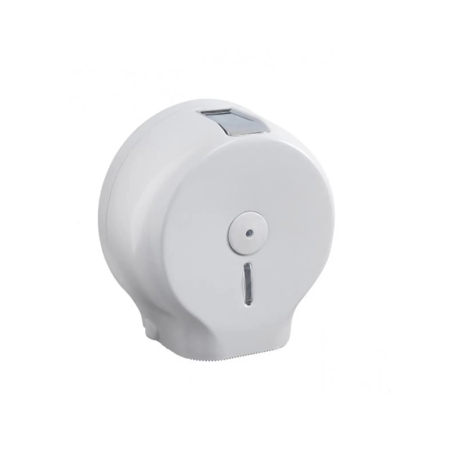 Distributore di carta a rotoli con diametro 22 cm in resine termoplastiche bianco