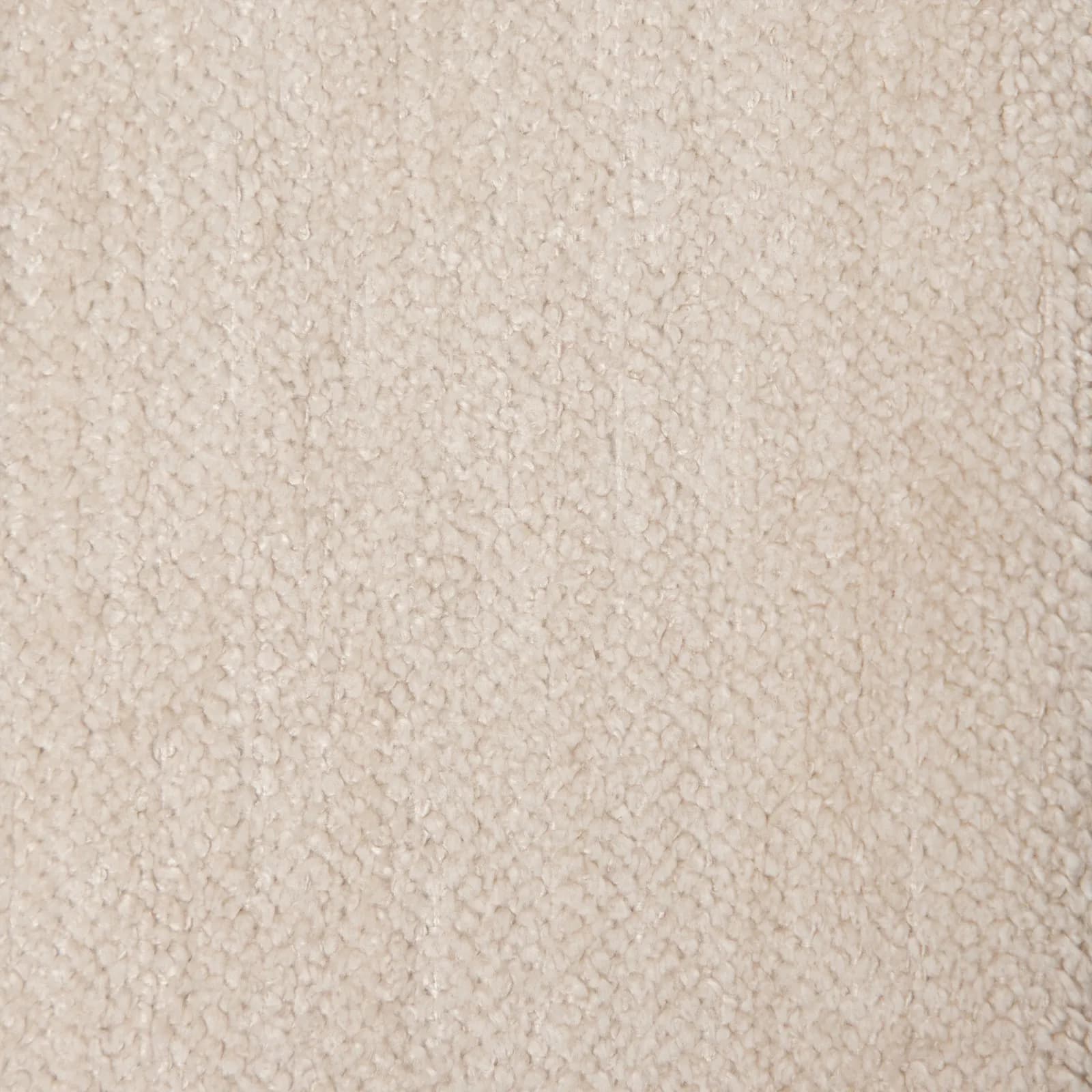 Divano 2 posti modulare in tessuto di ciniglia beige con schienale angolare sinistro - Cuddle