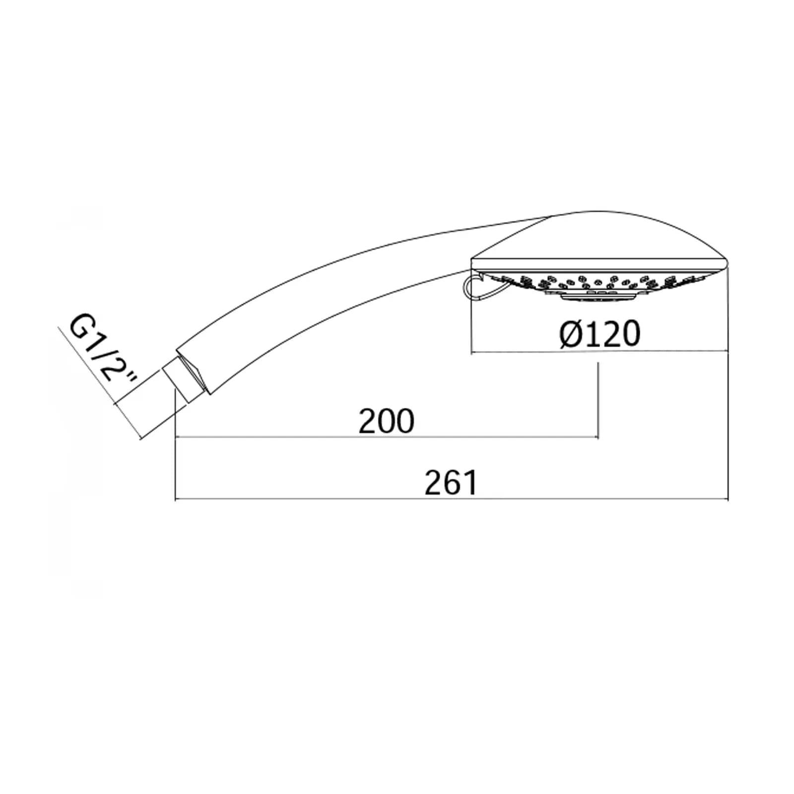 Doccia multigetto Ø 12 cm cromato - Prestige di Paffoni