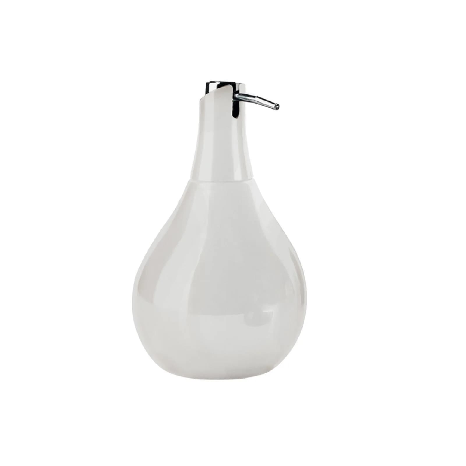 Dosasapone in ceramica bianco con erogatore cromo - Azalea di Gedy