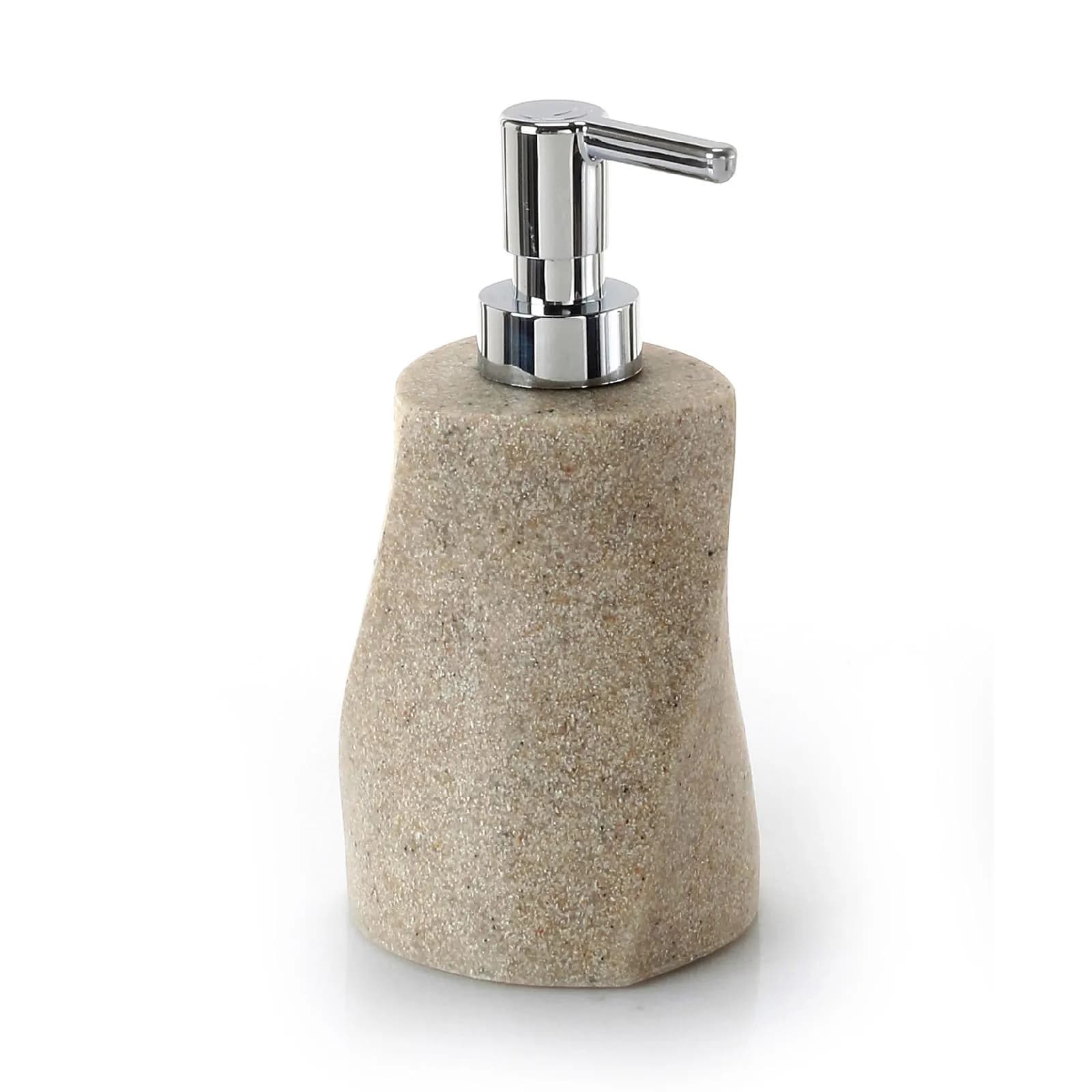 Dosasapone in resina beige con erogatore cromato - Libra di Gedy