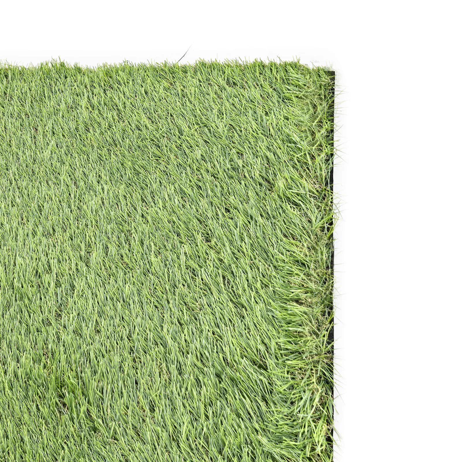 Erba sintetica verde economica 1 x 2,5 metri altezza 35 mm con tappetino drenante