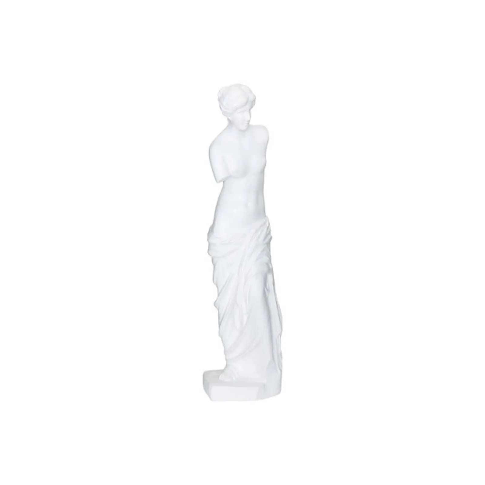 Figura decorativa 100h cm statua di venere da interno o esterno in ossido di magnesio bianco