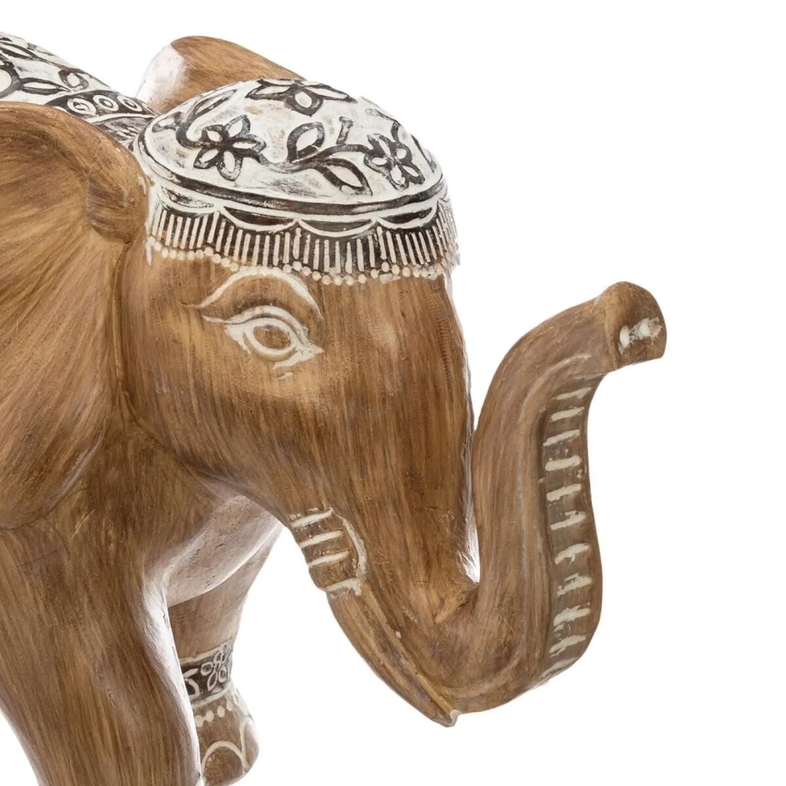 Figura decorativa 12h cm a forma di elefante in pietra