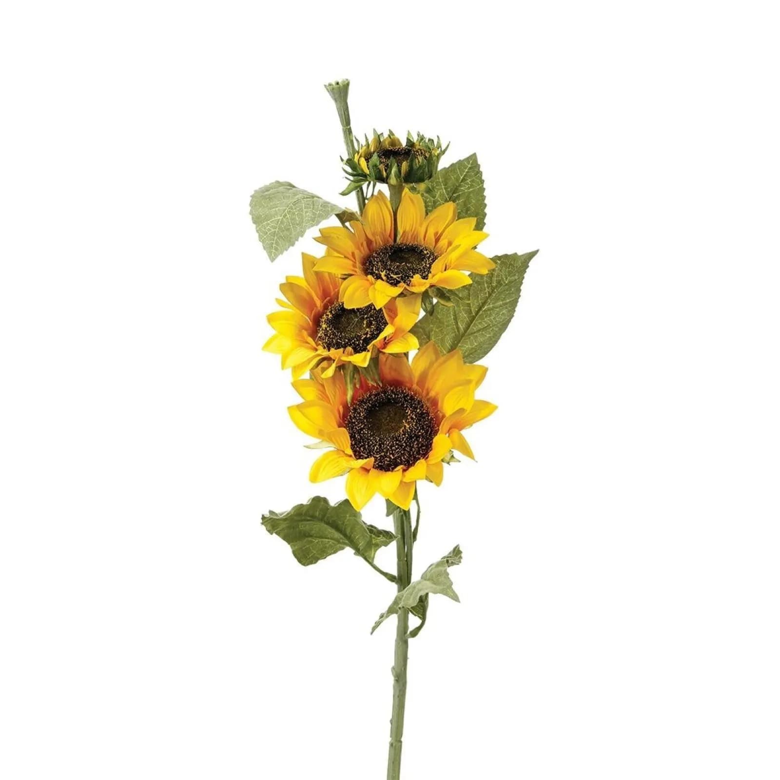 Fiori di girasole artificiale 80h cm con ramo