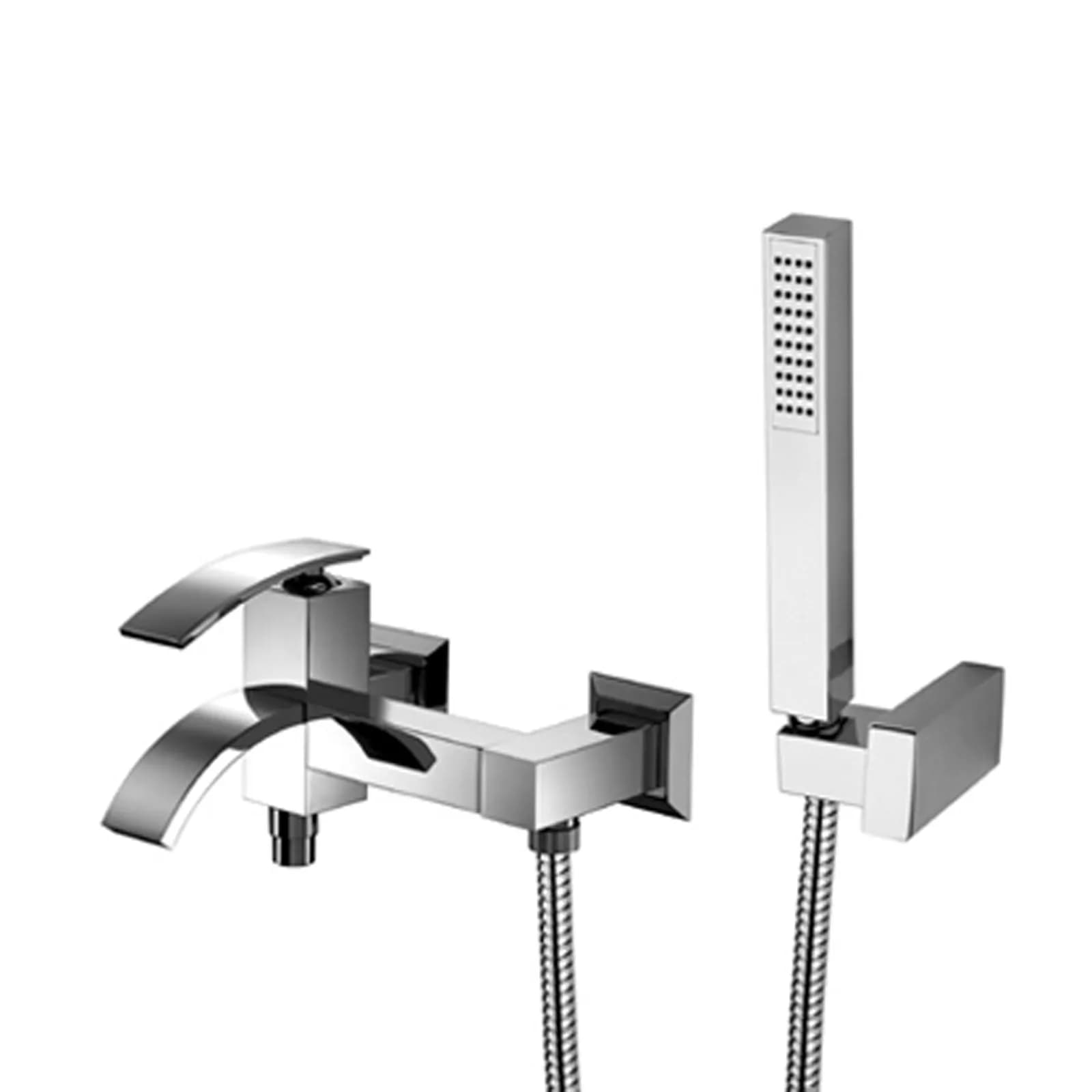 Glint Jacuzzi - Rubinetteria miscelatore con accessori per vasca in ottone cromato