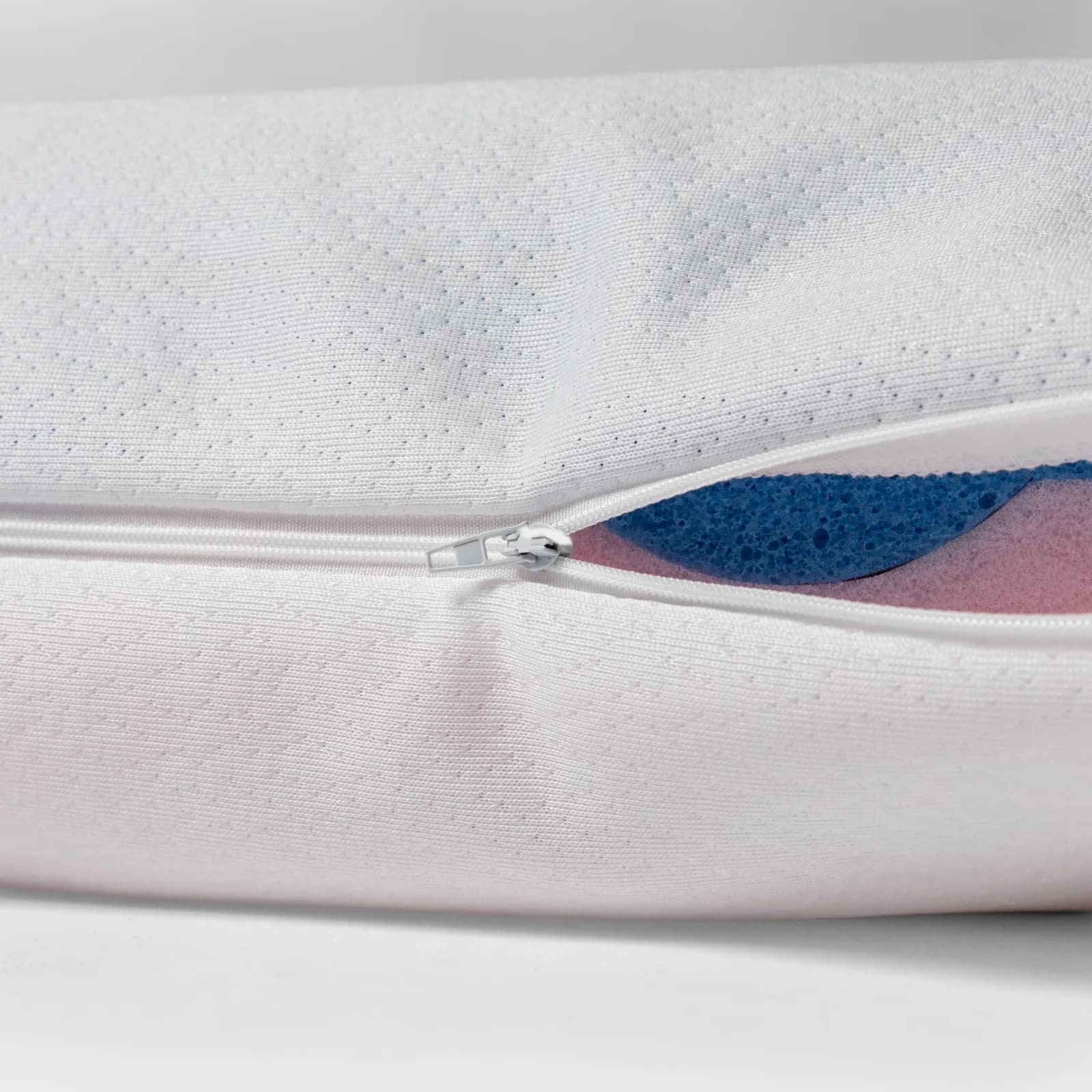 Guanciale sfoderabile 65x39 cm doppio lato reversibile morbido e rigido con rivestimento in Aloe h 13 cm - Doux