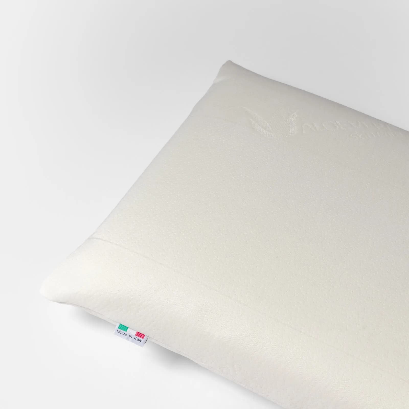 Guanciale sfoderabile 42x72 cm in Memory Prime con rivestimento Aloe h 13 cm - Moelle