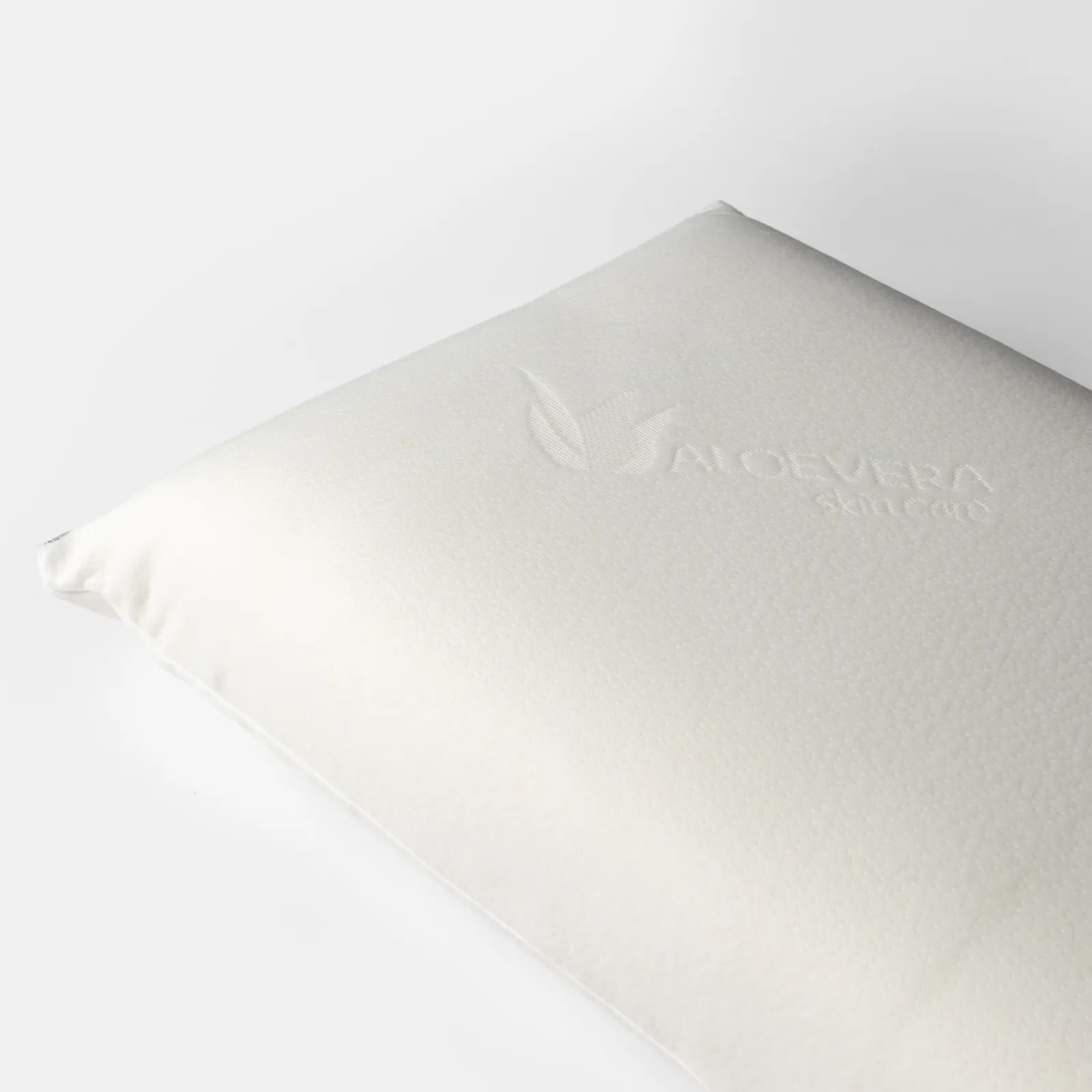 Guanciale sfoderabile 42x72 cm in Memory Prime con rivestimento Aloe h 15 cm - Plaisir