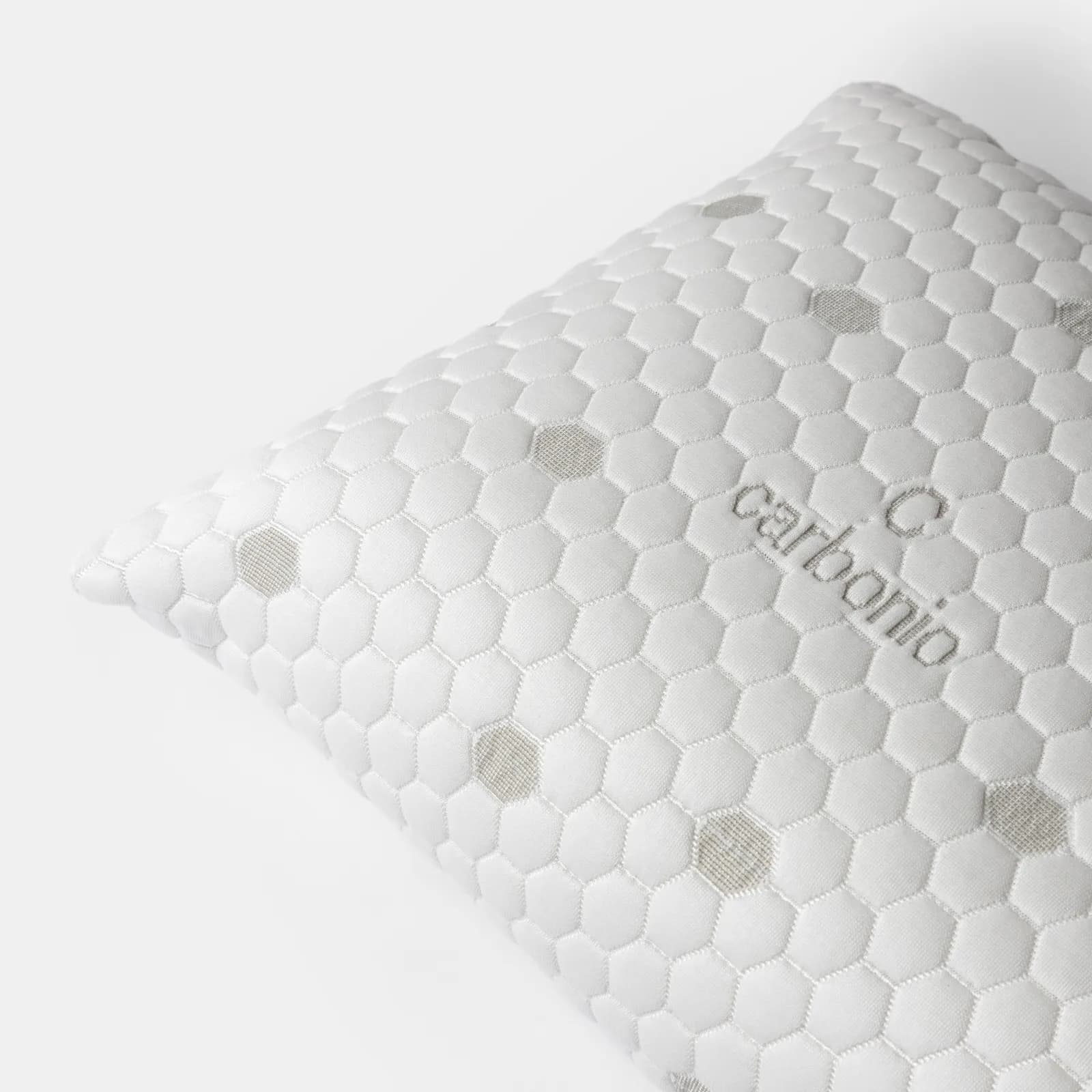 Guanciale sfoderabile 42x72 cm in Memory Prime con tessuto Carbonio Resistex h 15 cm - Carbony