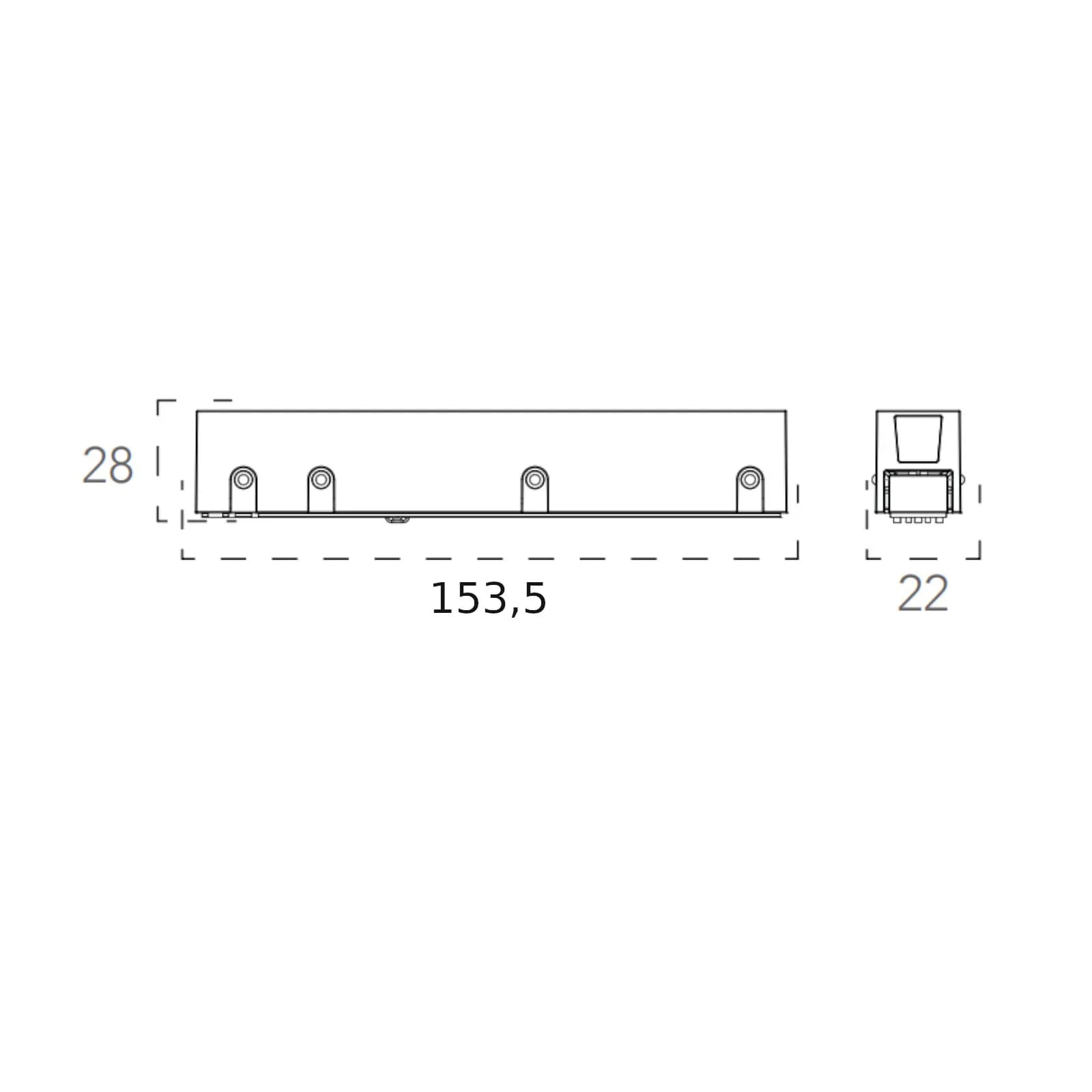 Innesto per elettrificazione 48 V per sistema binario - Power Row - Inc - Met - Light