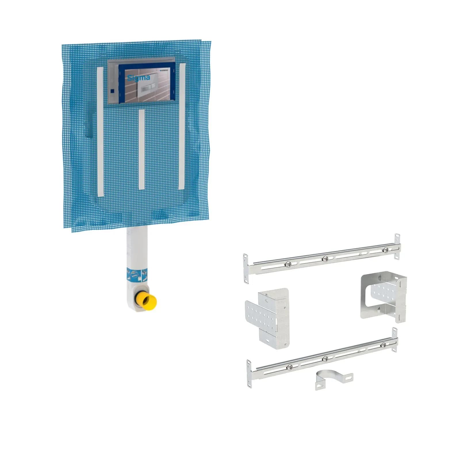 Kit incasso Geberit Sigma 8 per sanitari filomuro e pareti in cartongesso