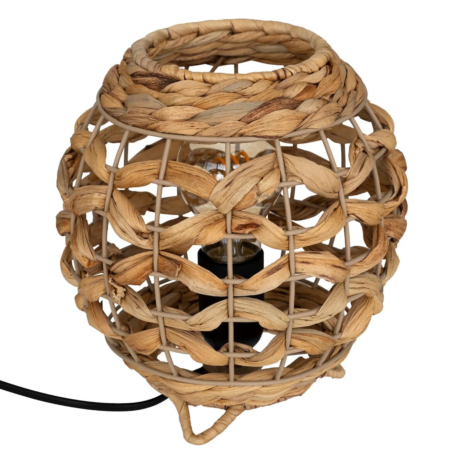 Lampada da tavolo 20h cm in giacinto naturale