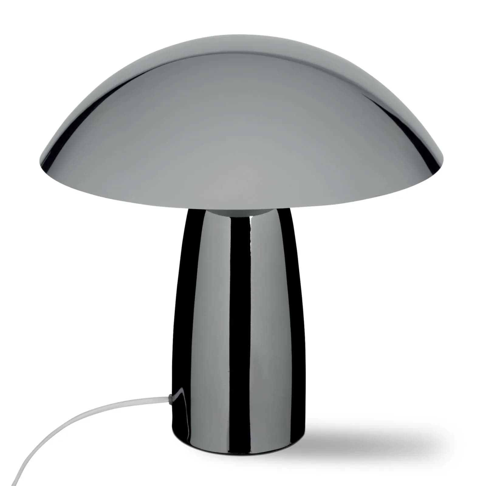 Lampada da tavolo 34h cm in acciaio cromo
