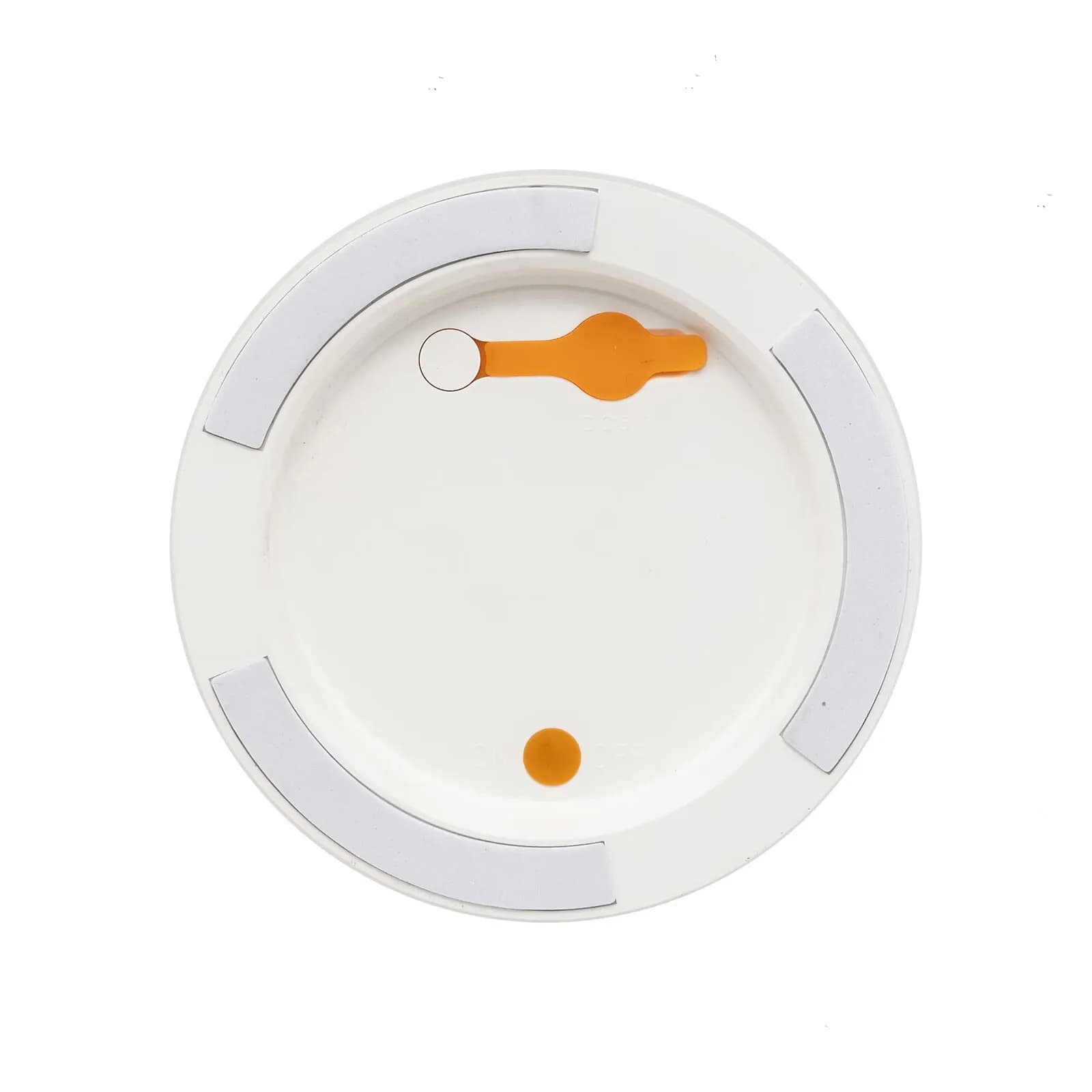 Lampada LED da tavolo luce calda 36h cm in polipropilene bianco con maniglia effetto legno - Kinesy