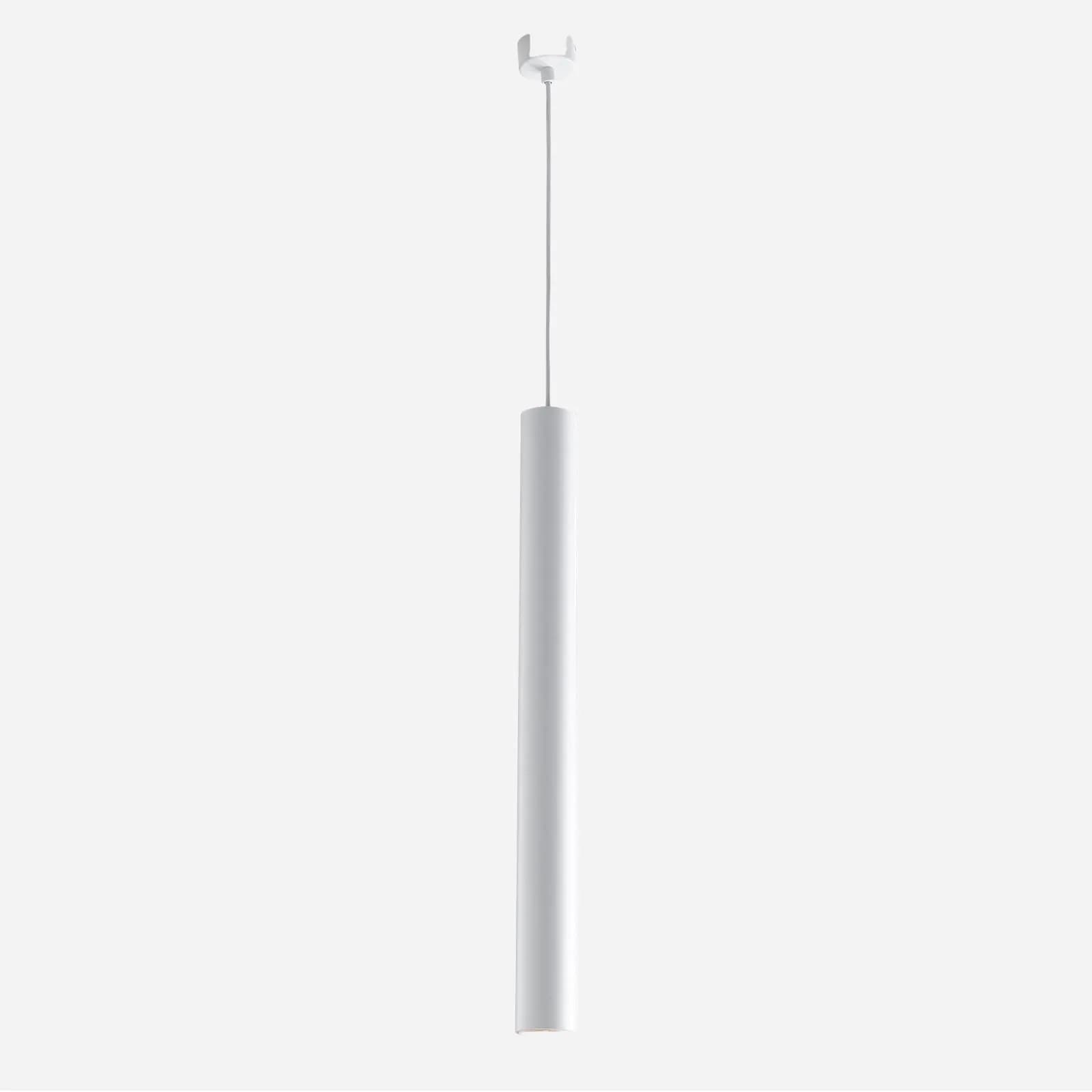 Lampada sospesa in metallo bianco