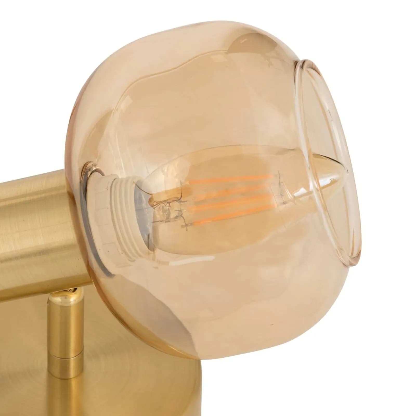 Lampadina led E14 a candela C35 in vetro ambrato
