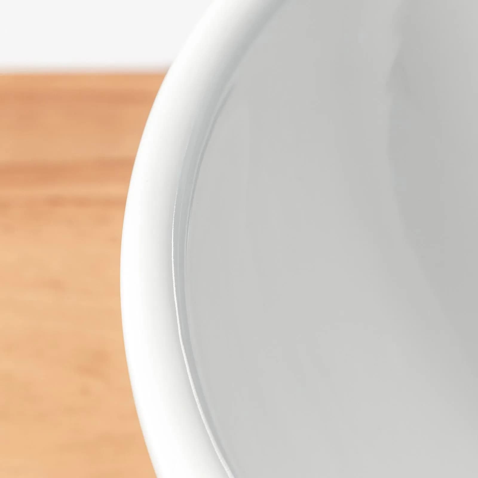 Lavabo a bacinella da appoggio rotondo 40 cm in ceramica bianco lucido