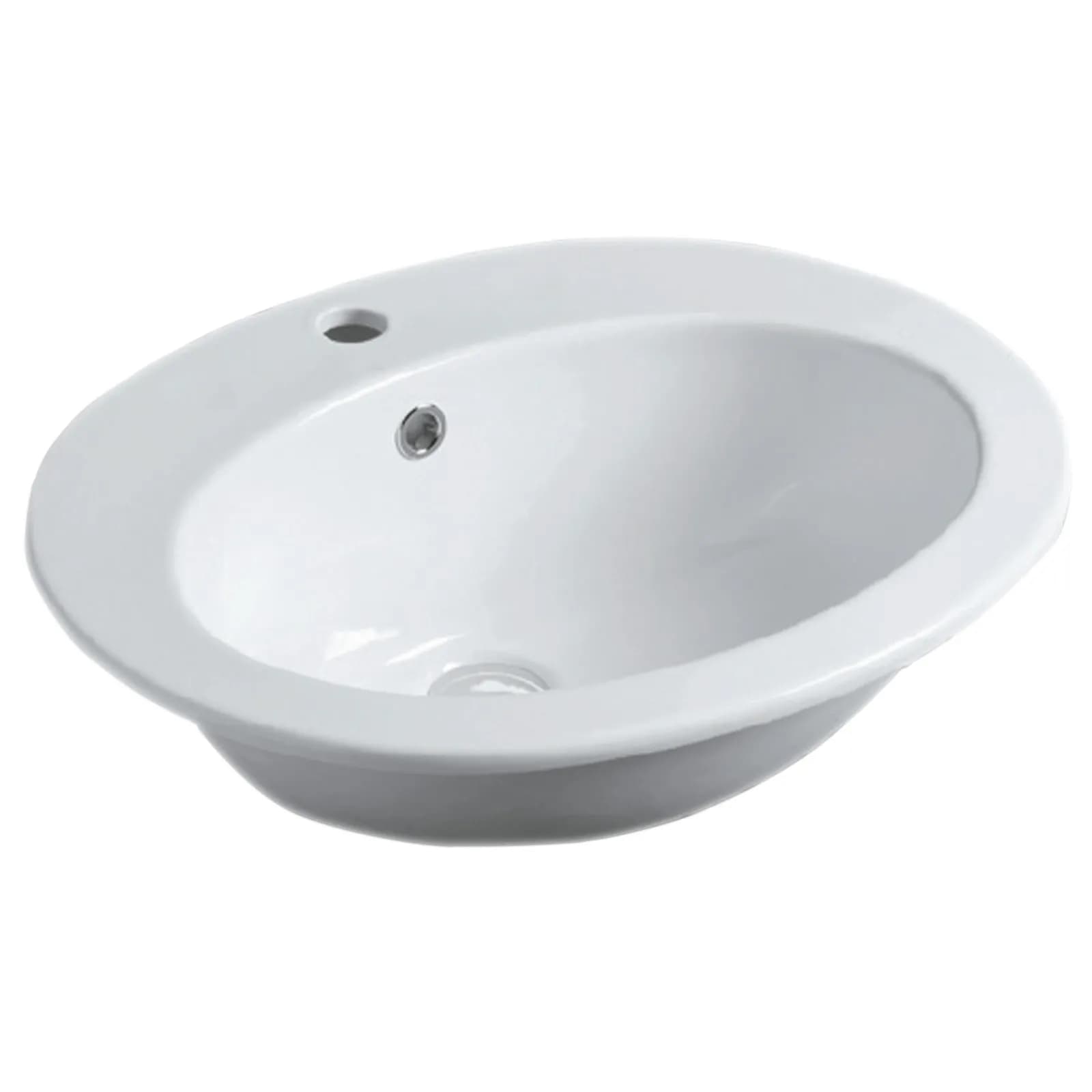 Lavabo ad incasso design in ceramica monoforo - Desmo di Simas