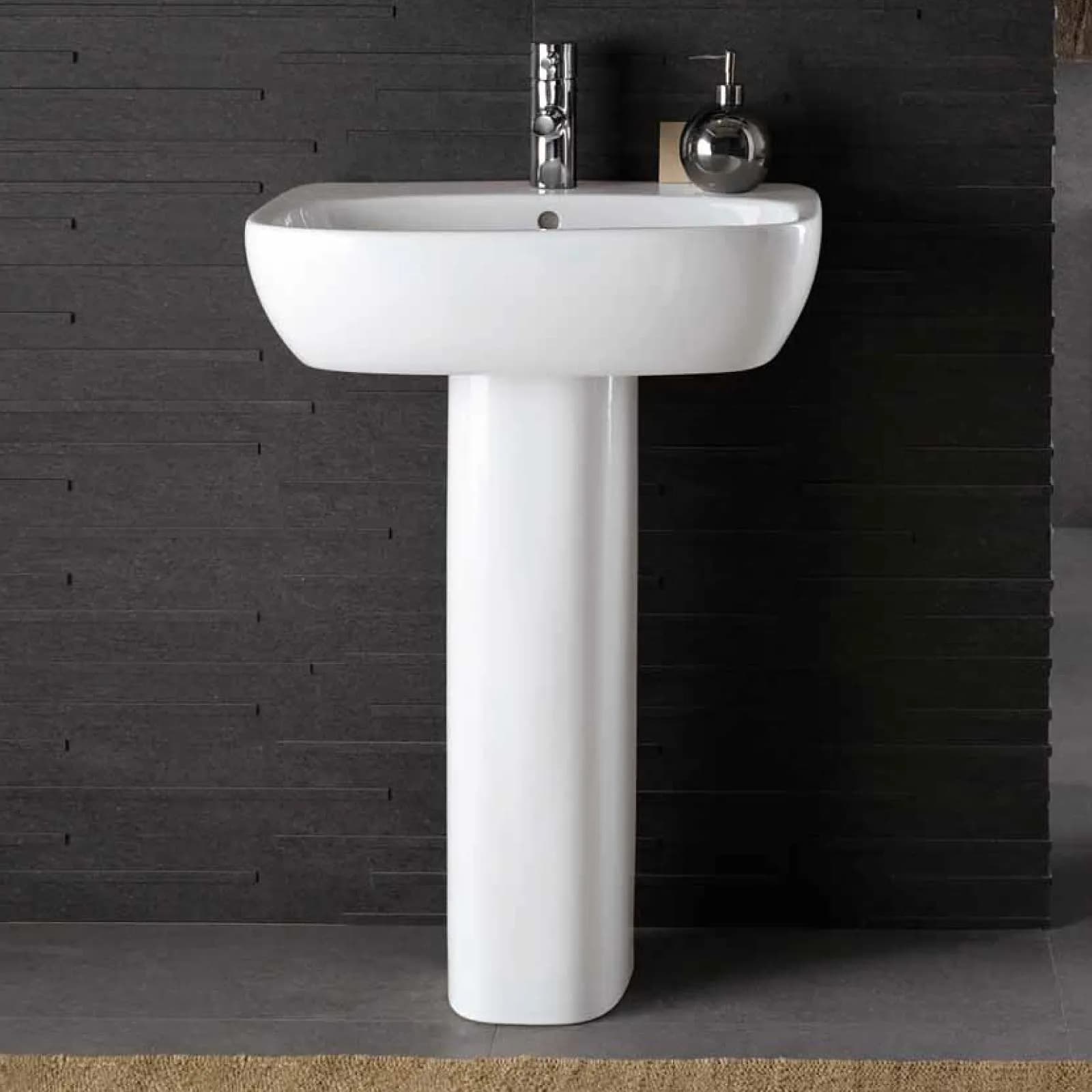 Lavabo con colonna 55 cm ceramica Serie Fantasia - Geberit