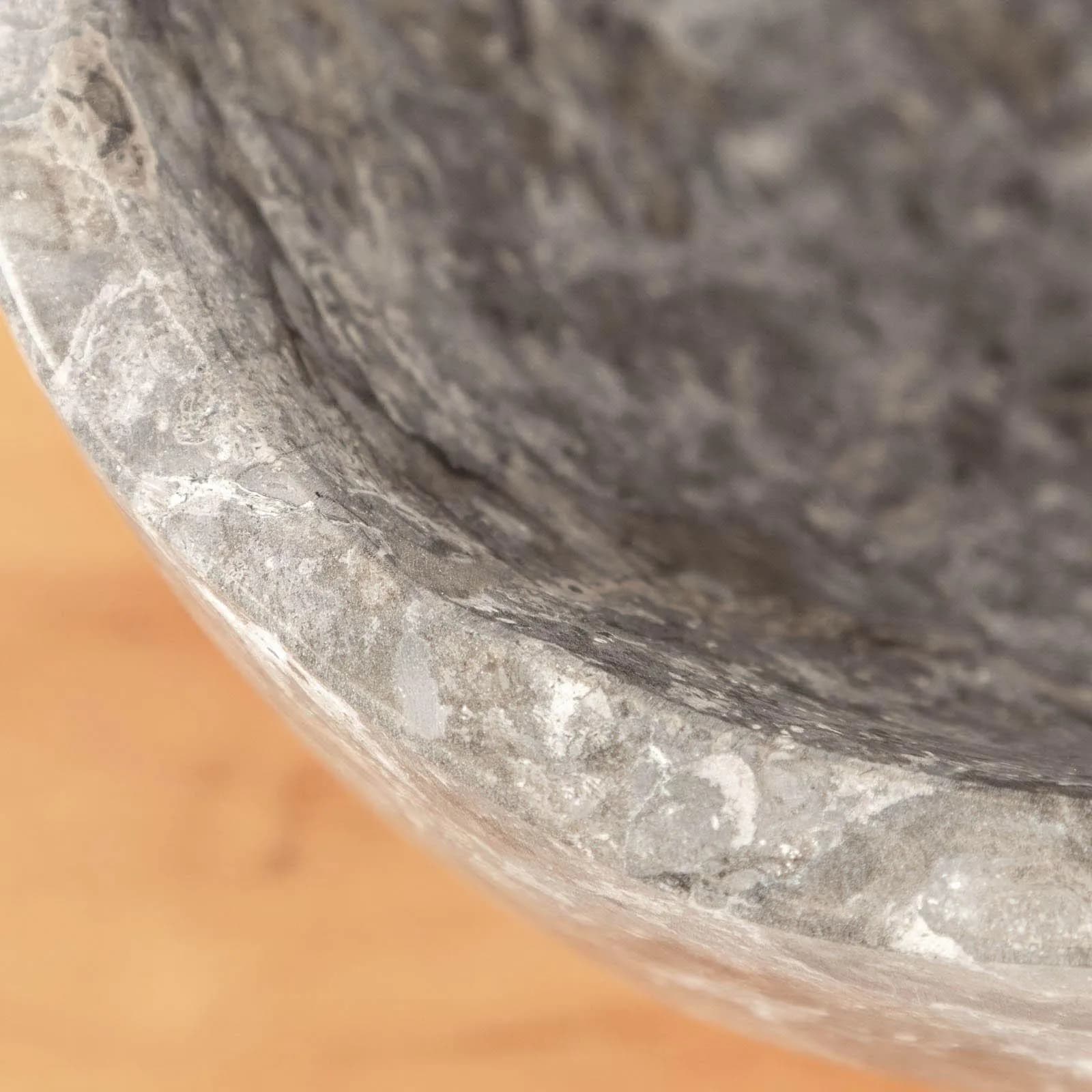Lavabo da appoggio 46x33 cm in marmo satinato grigio - Artizan