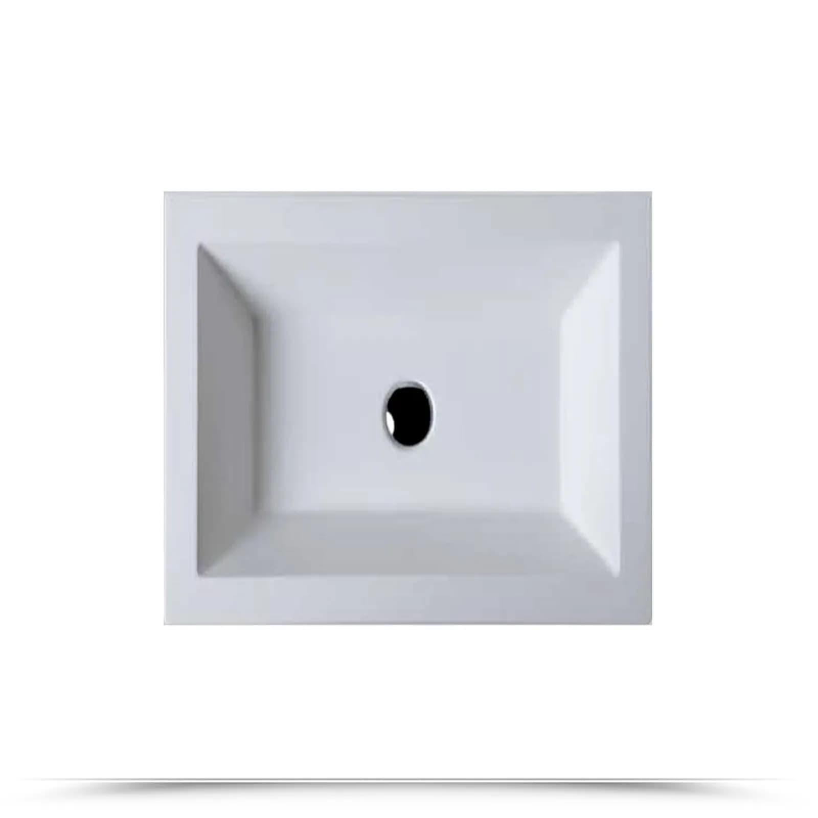 Lavabo da incasso in ceramica 75x40 cm senza foro Azzurra Ceramica THIN