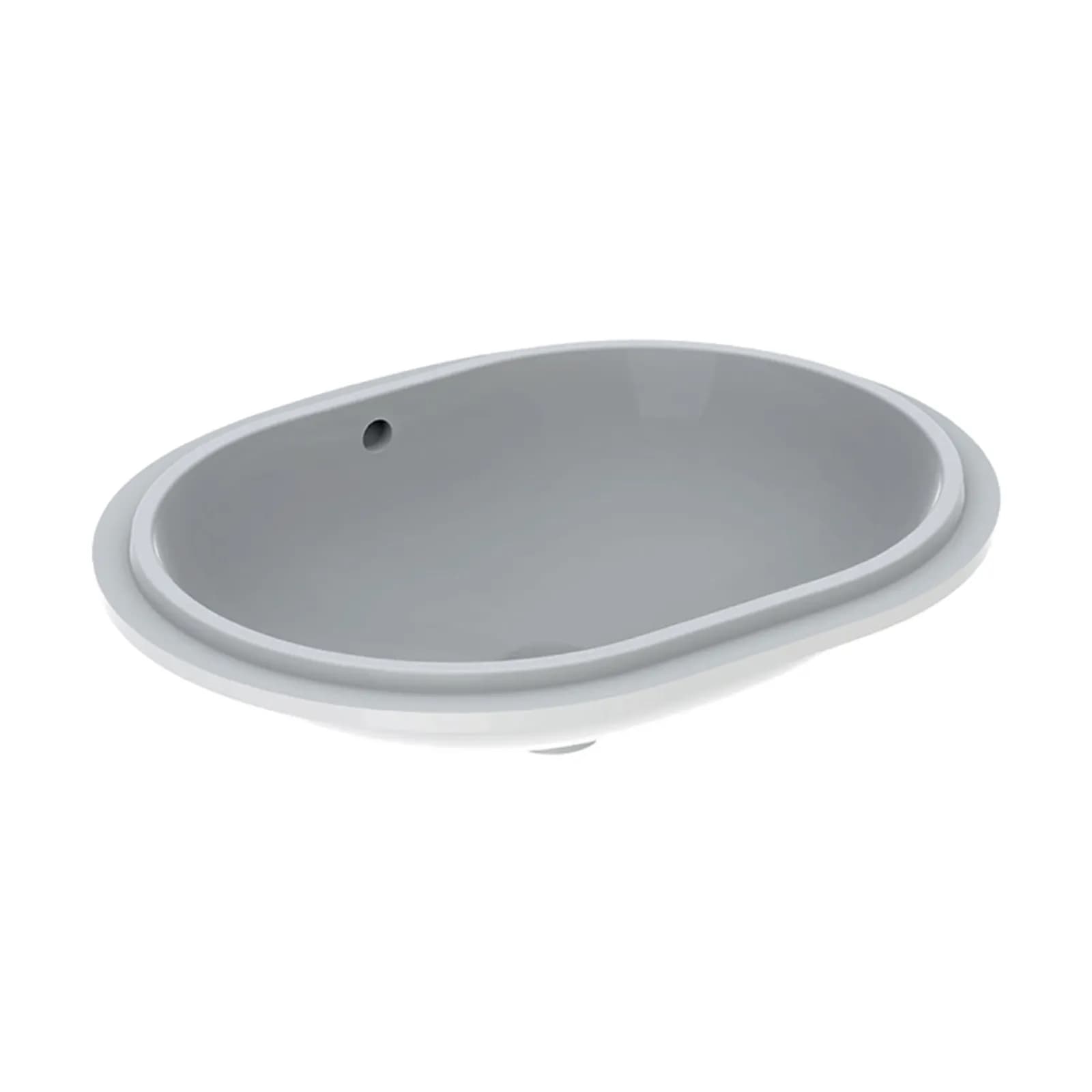 Lavabo da incasso sottopiano ovale 55x40 cm ceramica Serie Variform - Geberit