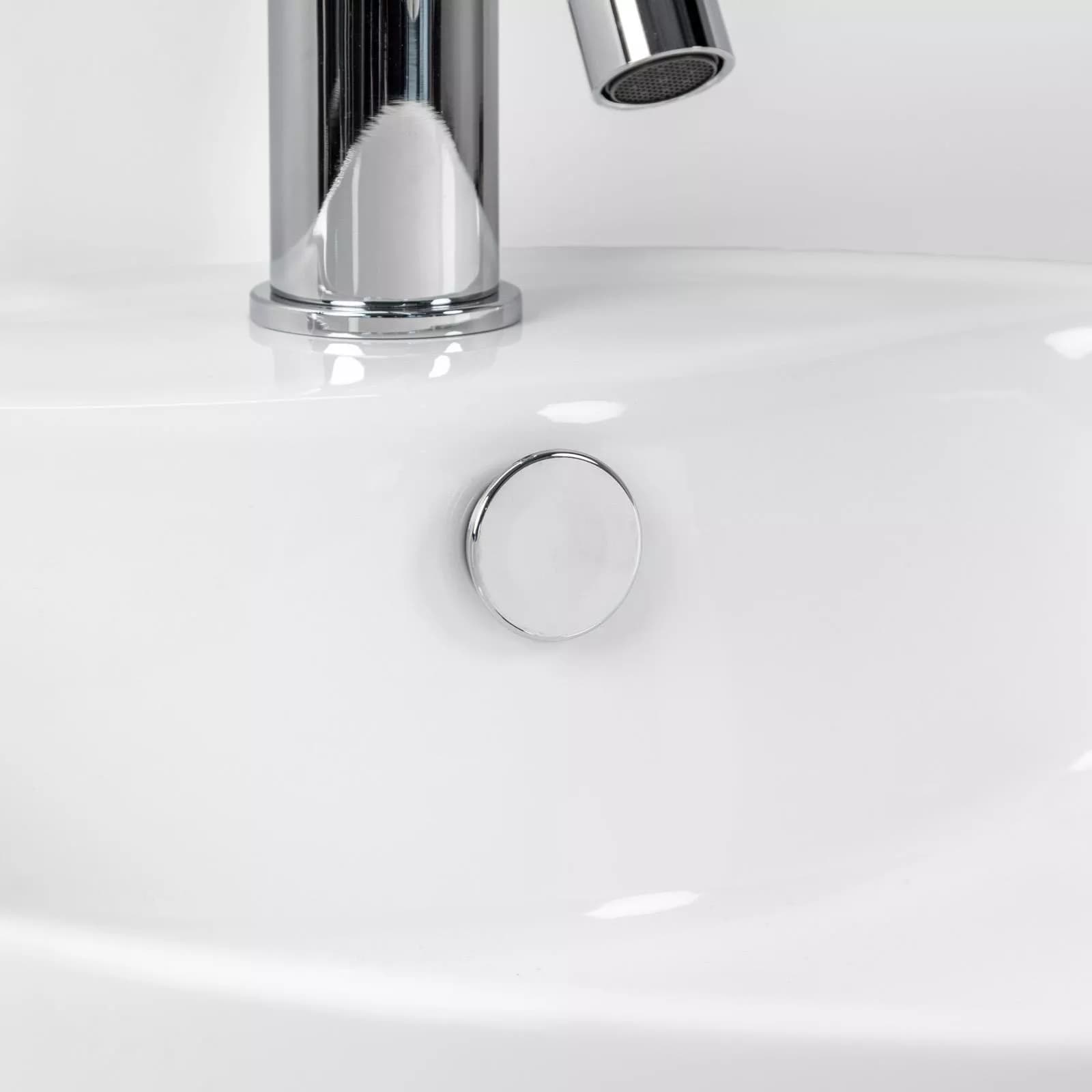 Lavabo design bacinella tonda 46 cm in ceramica d'arredo