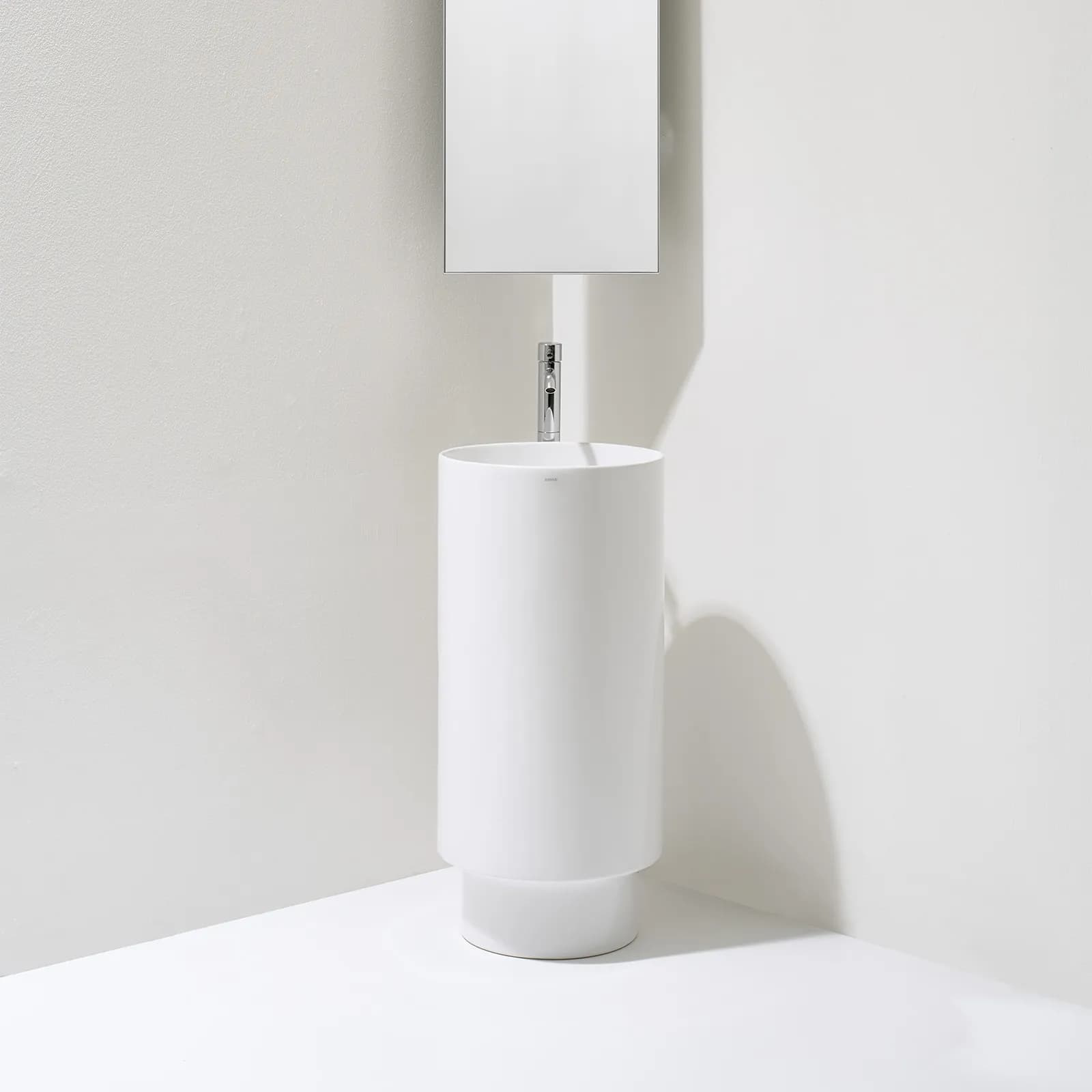 Lavabo freestanding Ø 40 cm bianco - Pomo di Simas