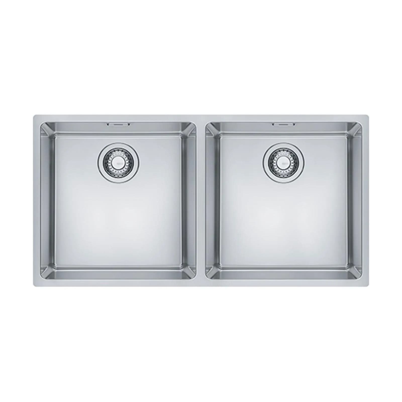 Lavello Franke Maris MRX da cucina due vasche in acciaio inox satinato 86x44 cm