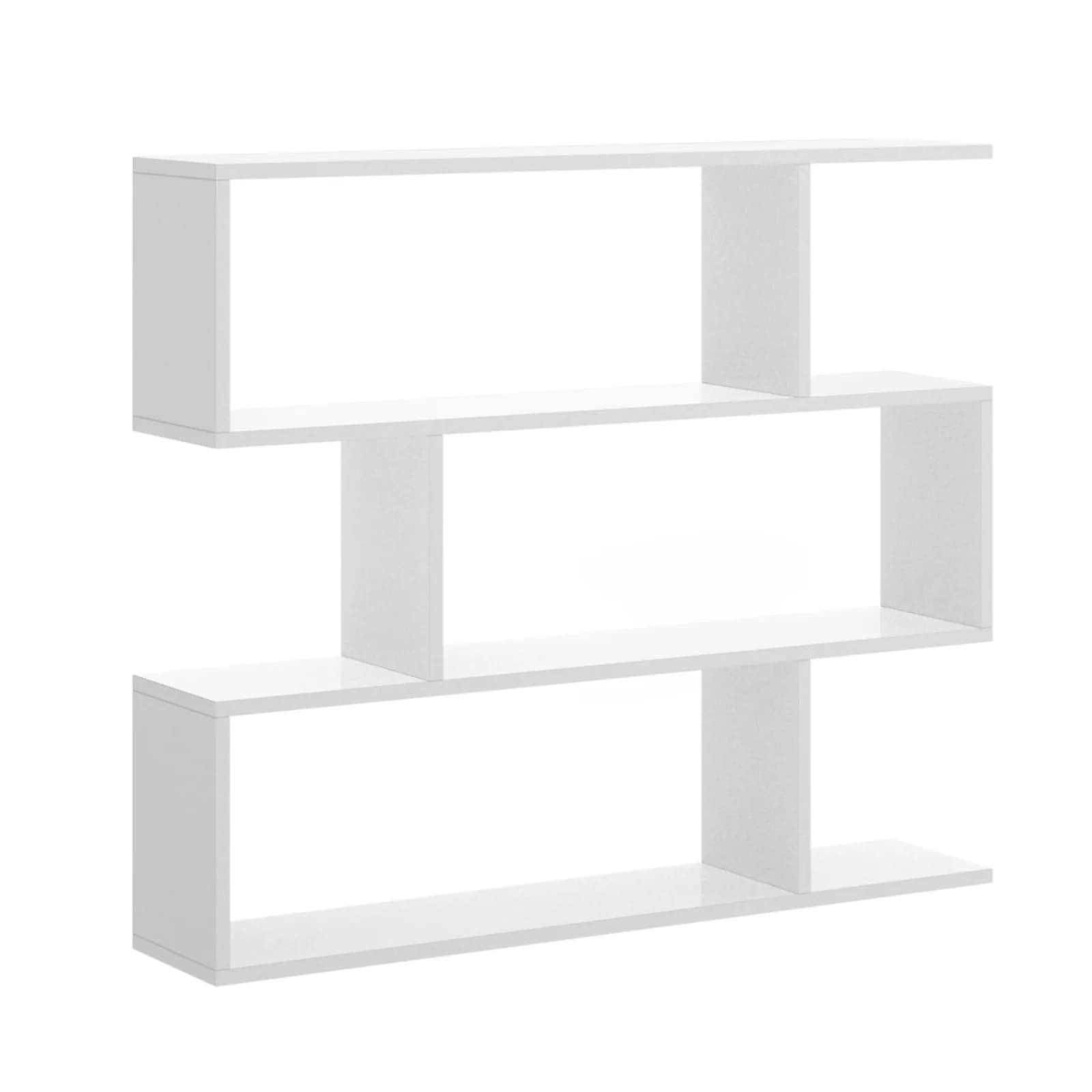 Libreria 110x96h cm in legno bianco - Leslie