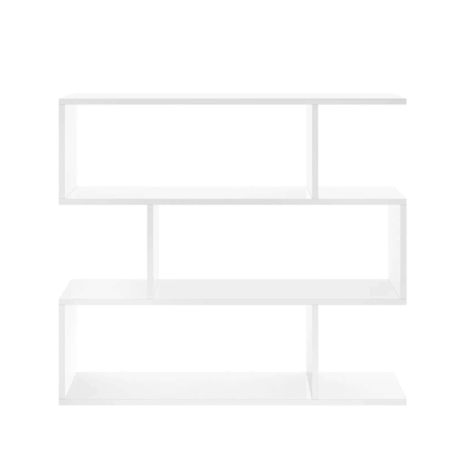 Libreria 110x96h cm in legno bianco - Leslie
