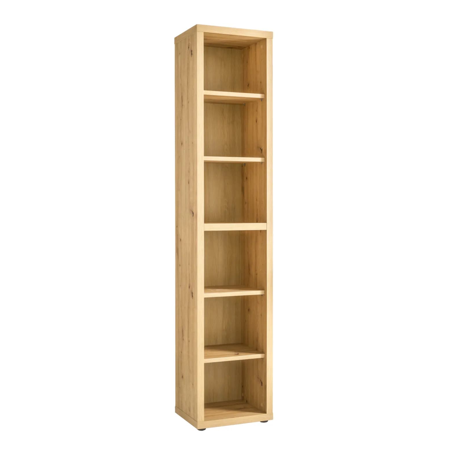 Libreria 44x217h cm rovere artisan con ripiani regolabili - Homely office